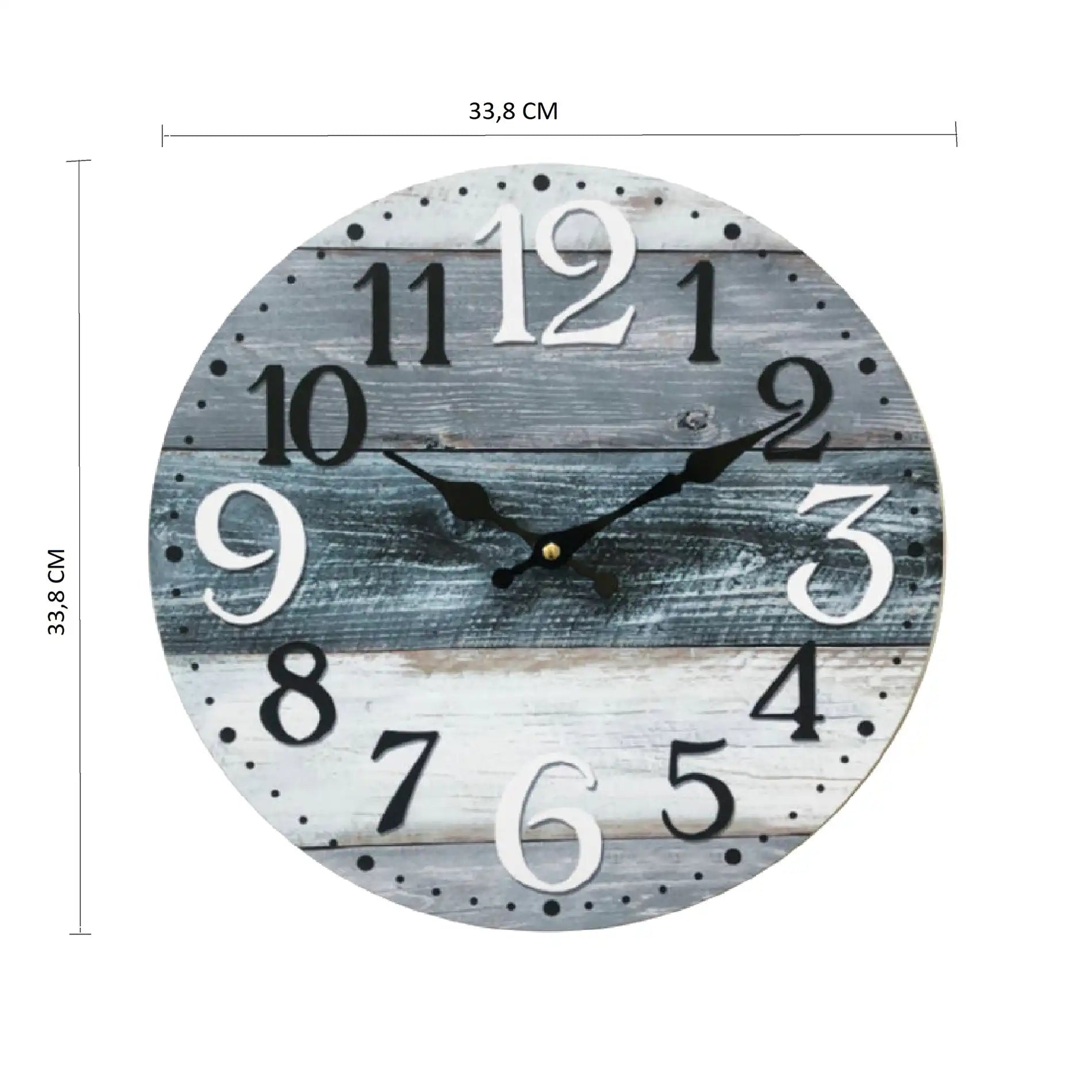 Litodora - Orologio da parete colorato in tinta anticata