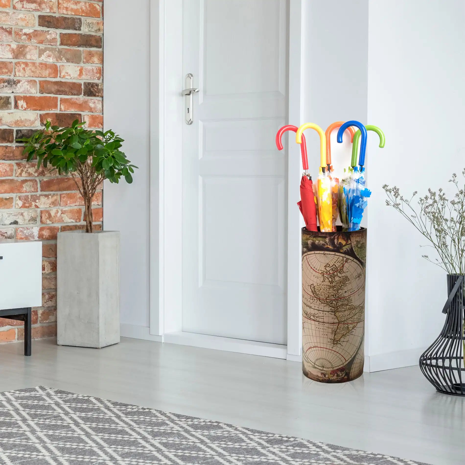 Calancola - Portaombrelli decorato per ingresso in stile rétro