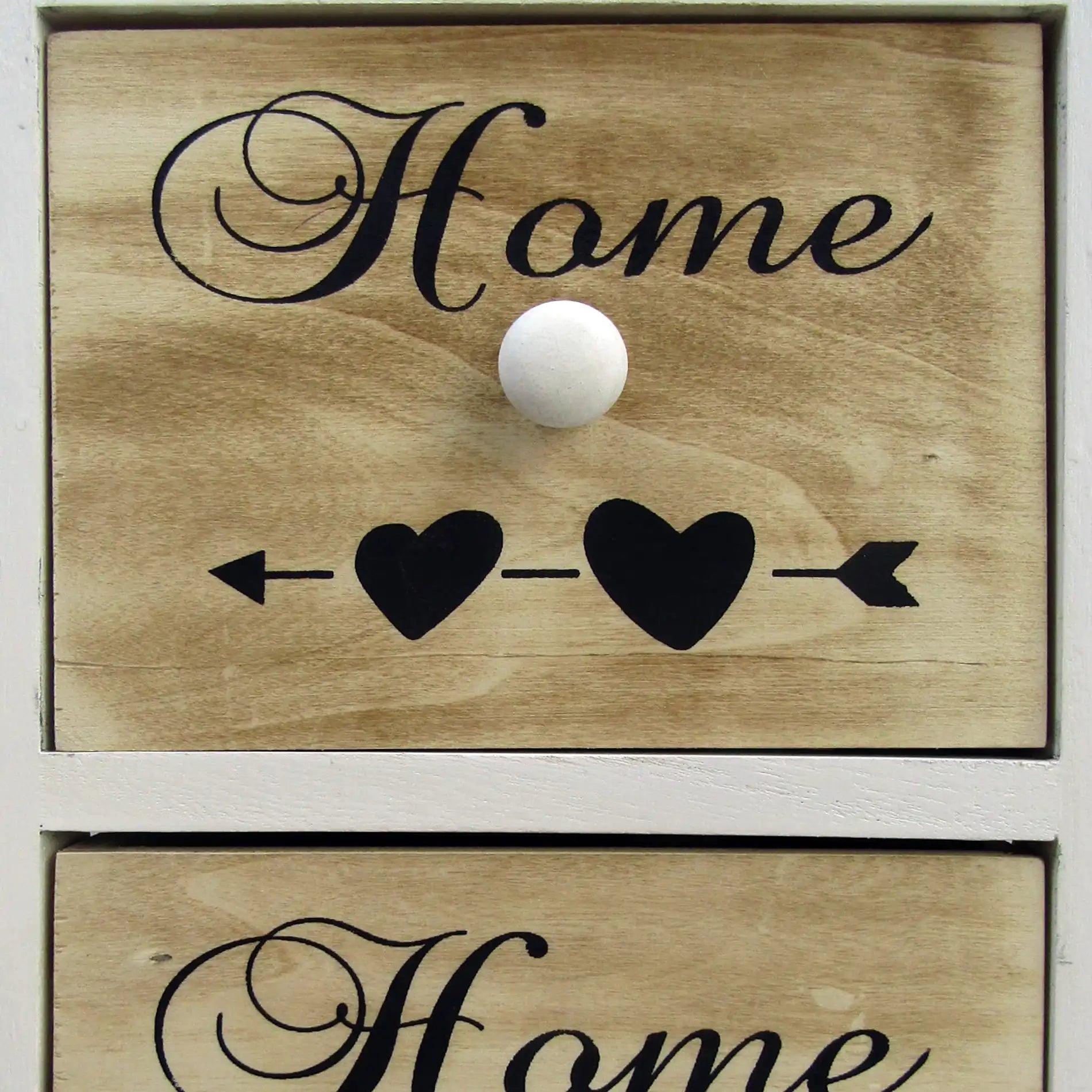 Achillea - Cassettiera alta con 5 cassetti e scritte