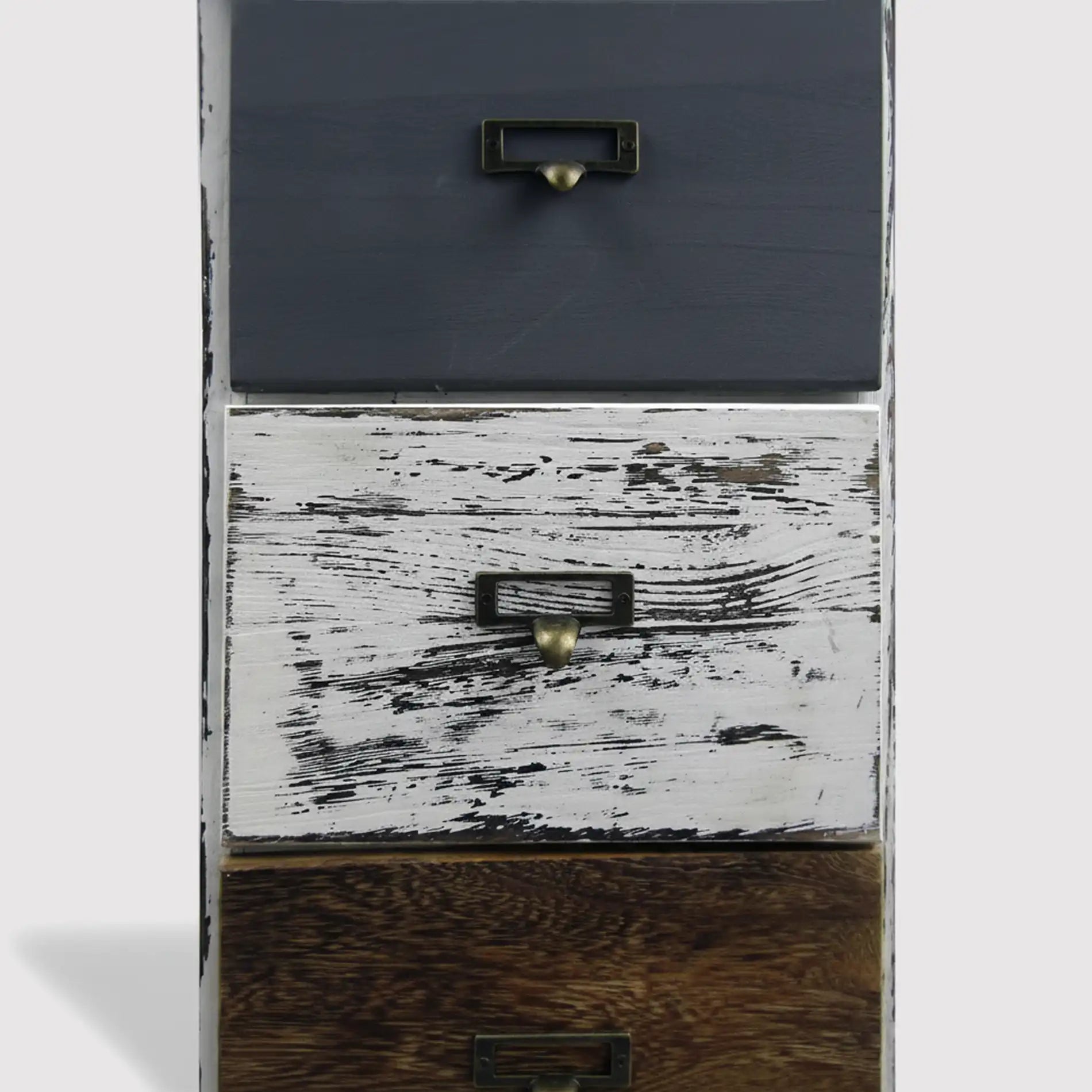 Delonix - Piccola cassettiera in tinta anticata con 4 cassetti