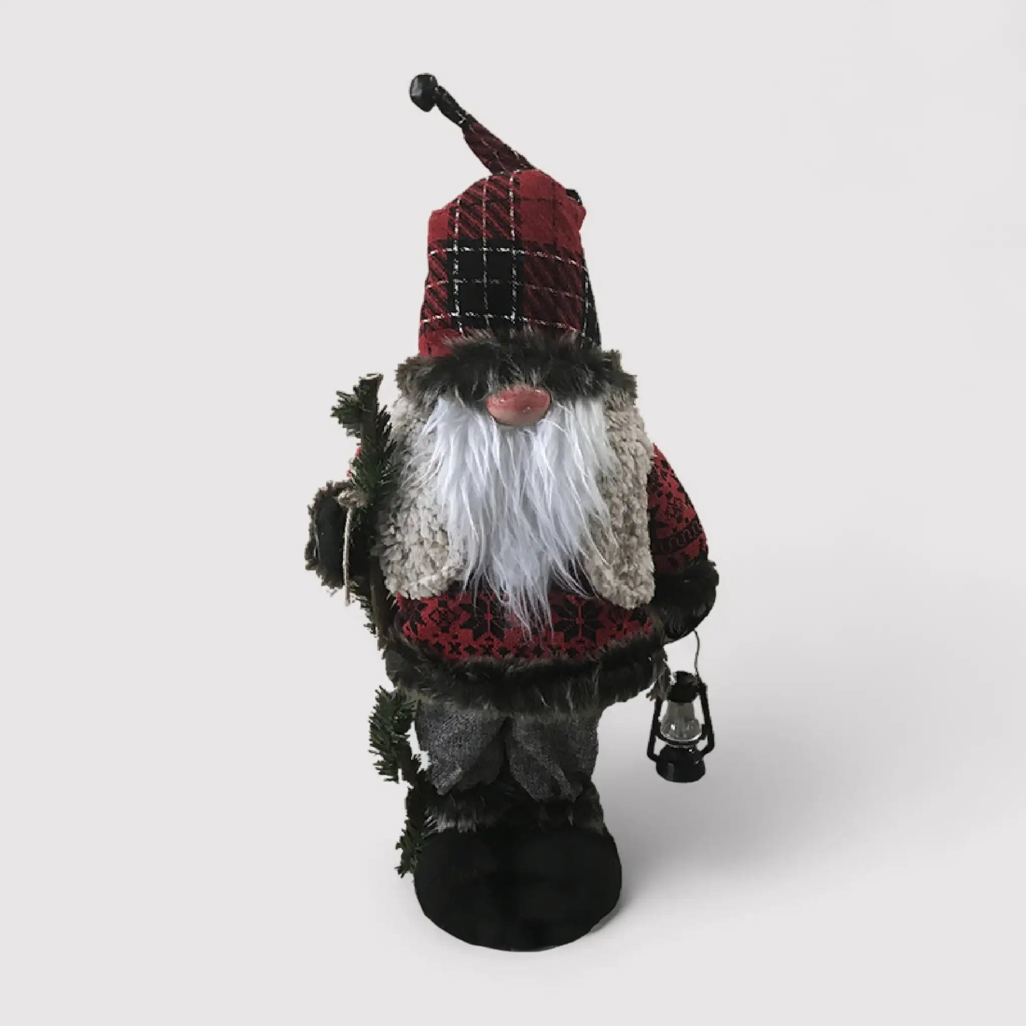 Babbo Natale in plastica rosso decorativo
