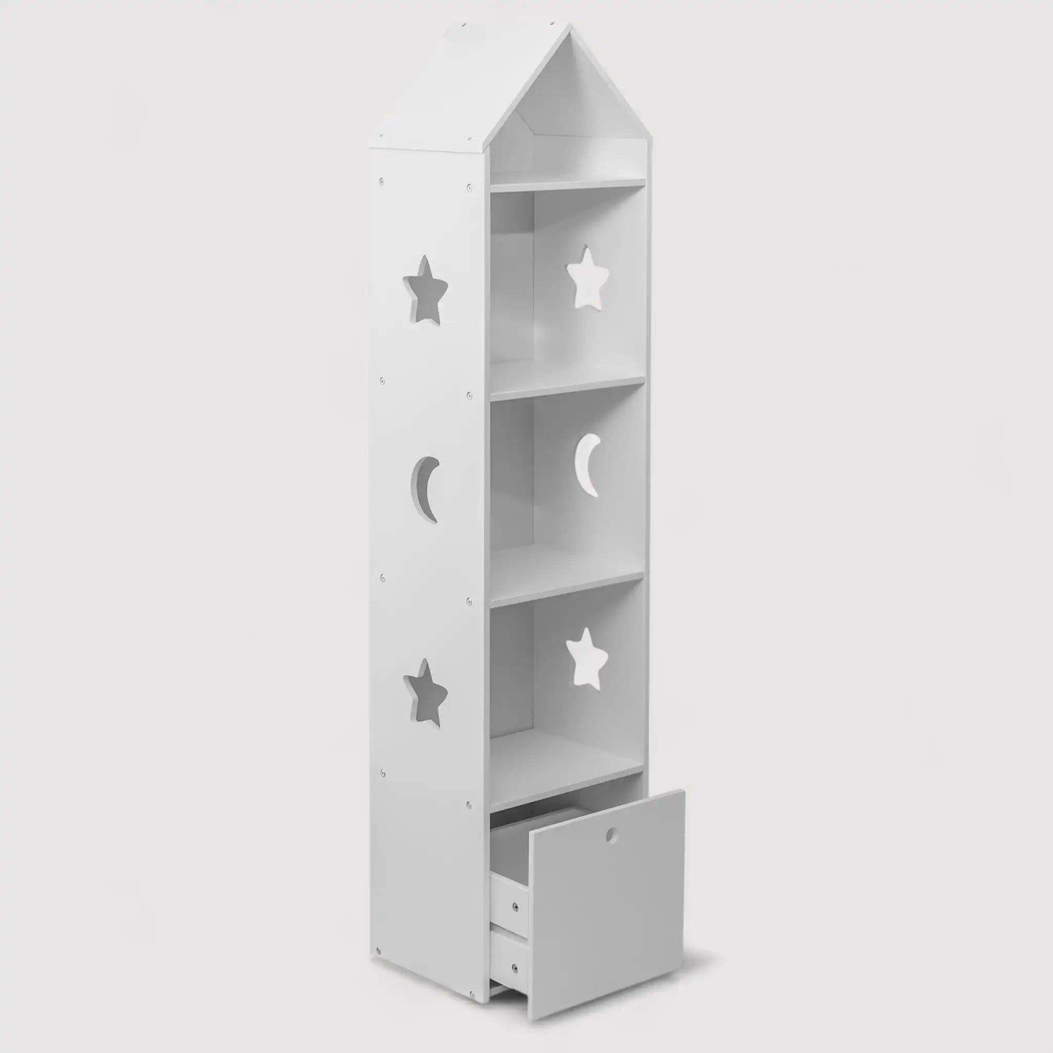 Étagère à jouets blanche pour chambre d'enfant