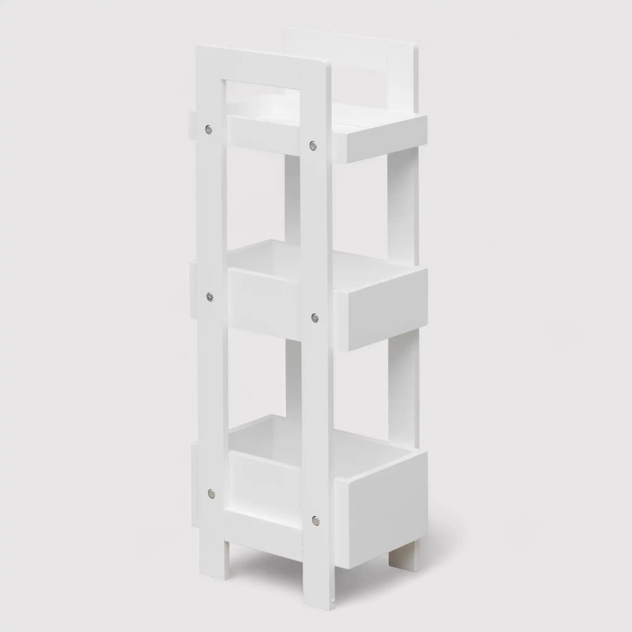 Bignonia - Piccolo scaffale bianco multiuso con 3 ripiani