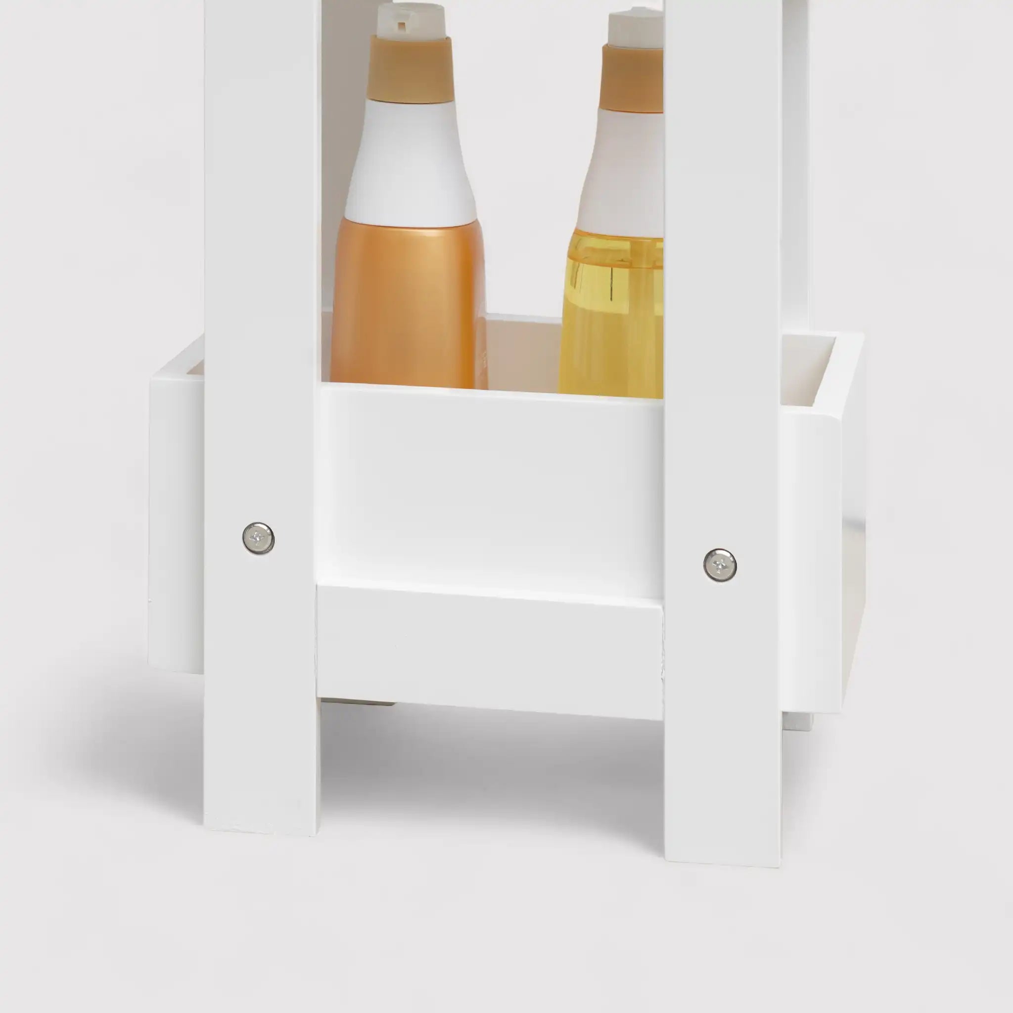 Bignonia - Piccolo scaffale bianco multiuso con 3 ripiani