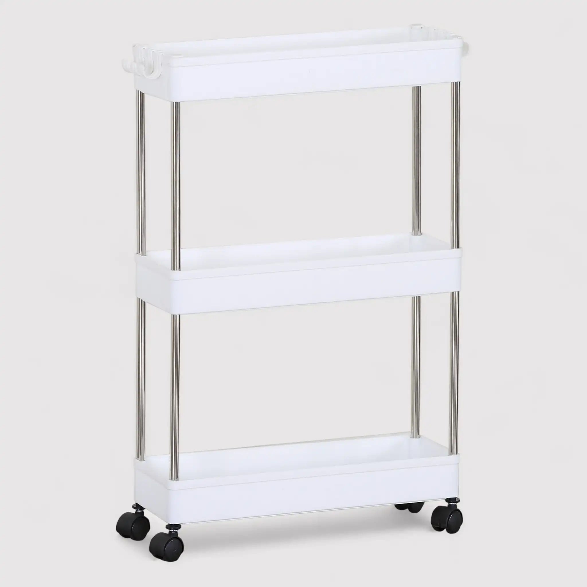 Fillirea - Carrello multiuso con 3 ripiani per bagno o cucina