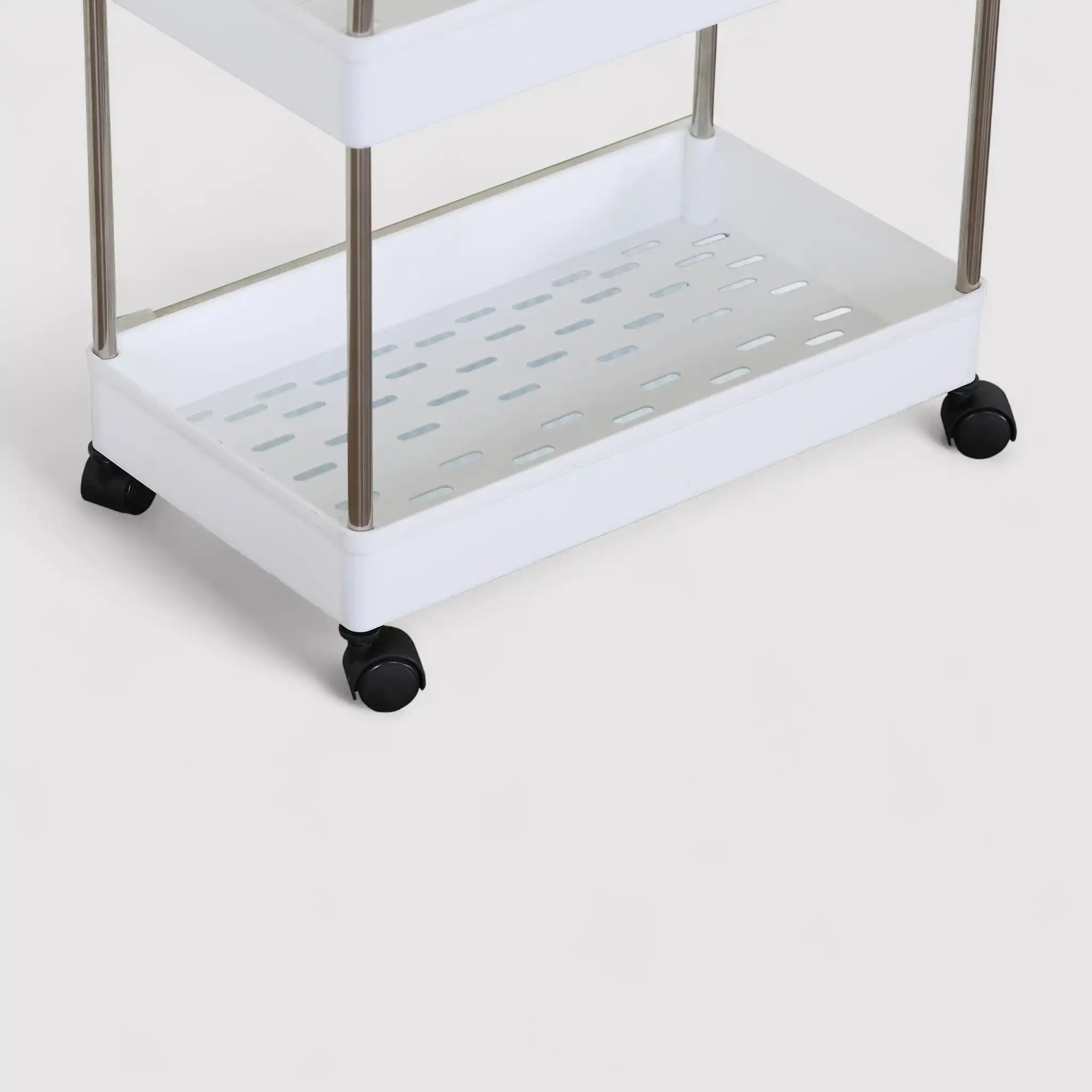 Pratolina - Carrello portaoggetti salvaspazio con 4 ripiani