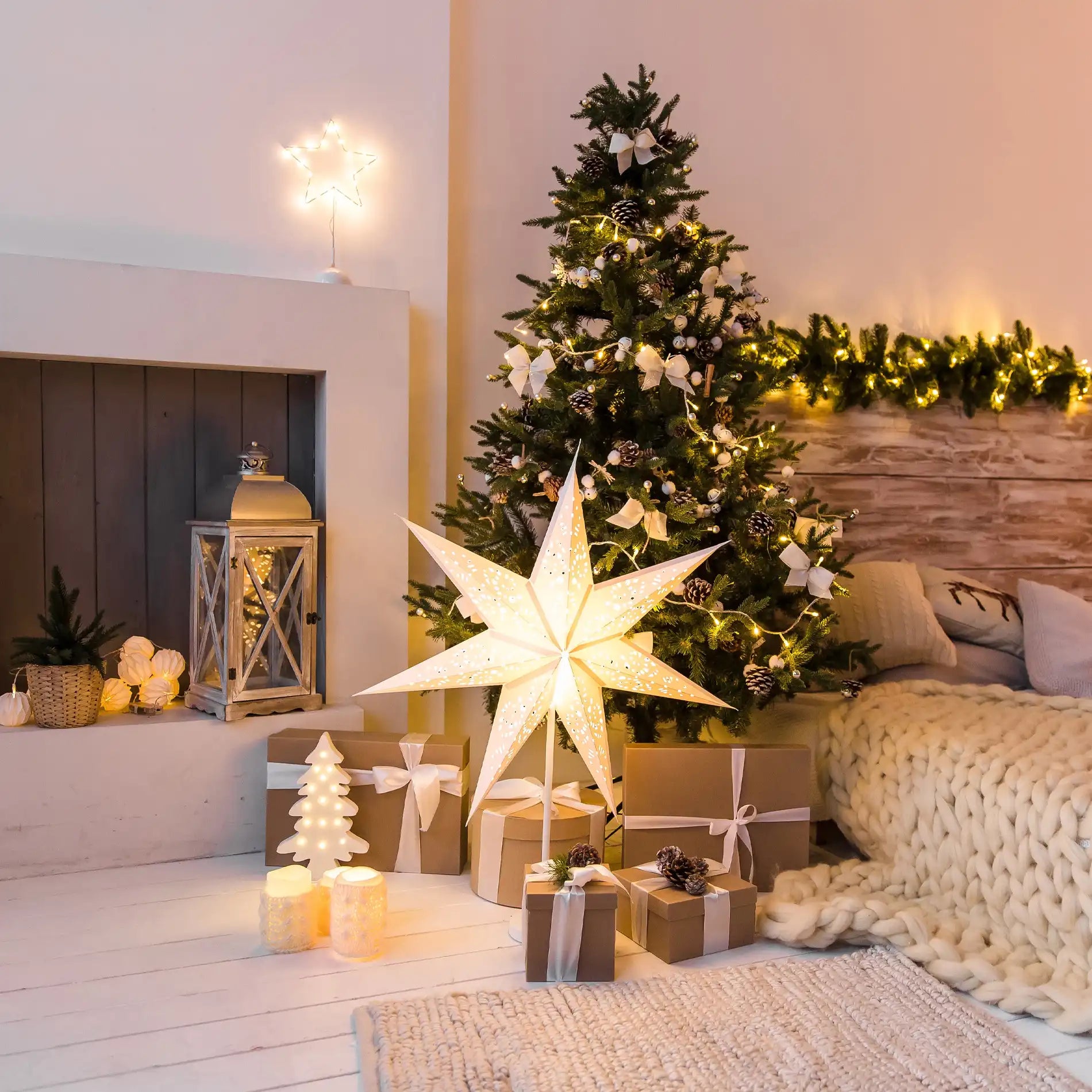 Marjan - Albero di Natale finto classico da addobbare H 210 cm