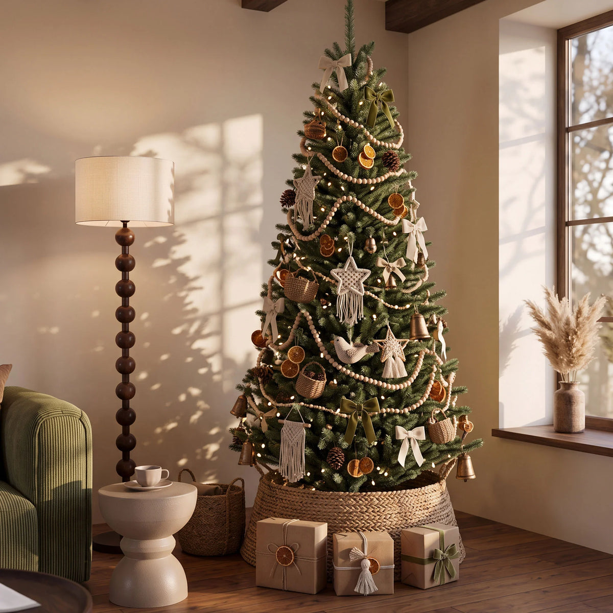 Kyeon - Grand sapin de Noël artificiel vert H 240 cm