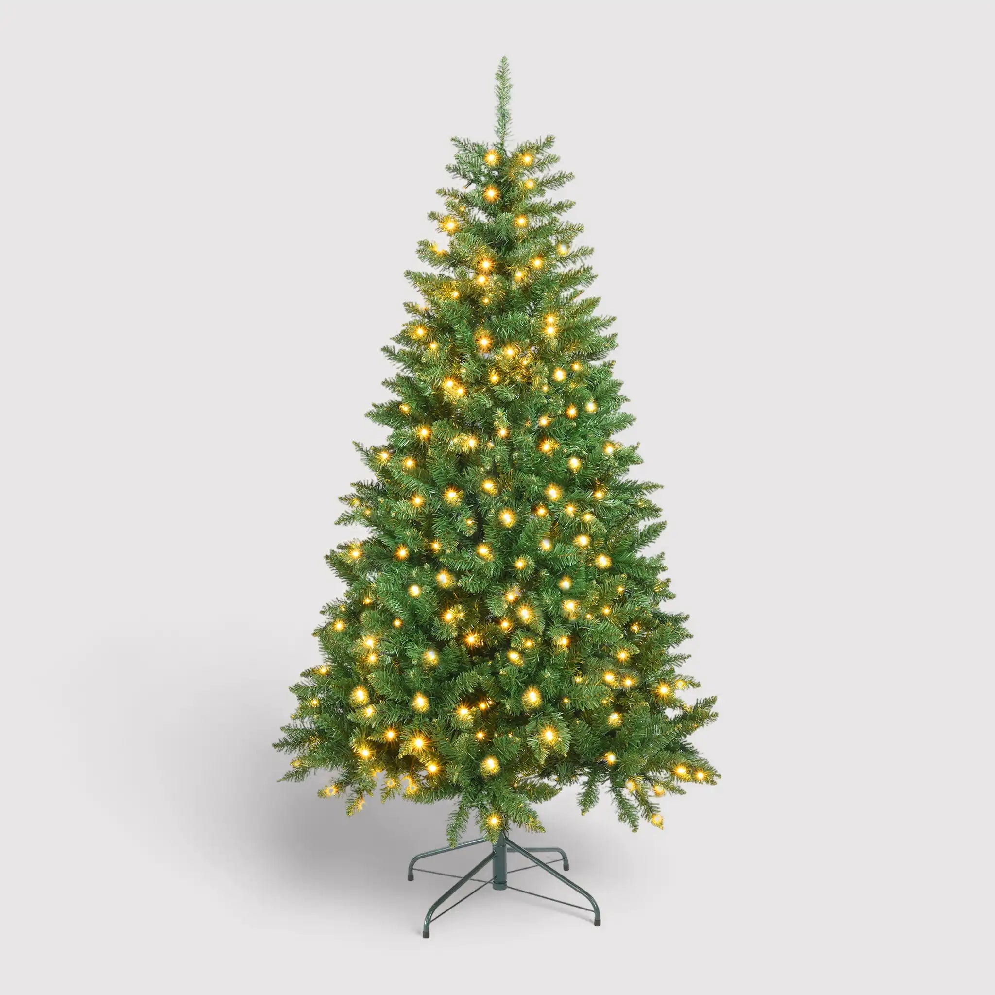 Nakhil - Albero di Natale verde con luci a led H 210 cm