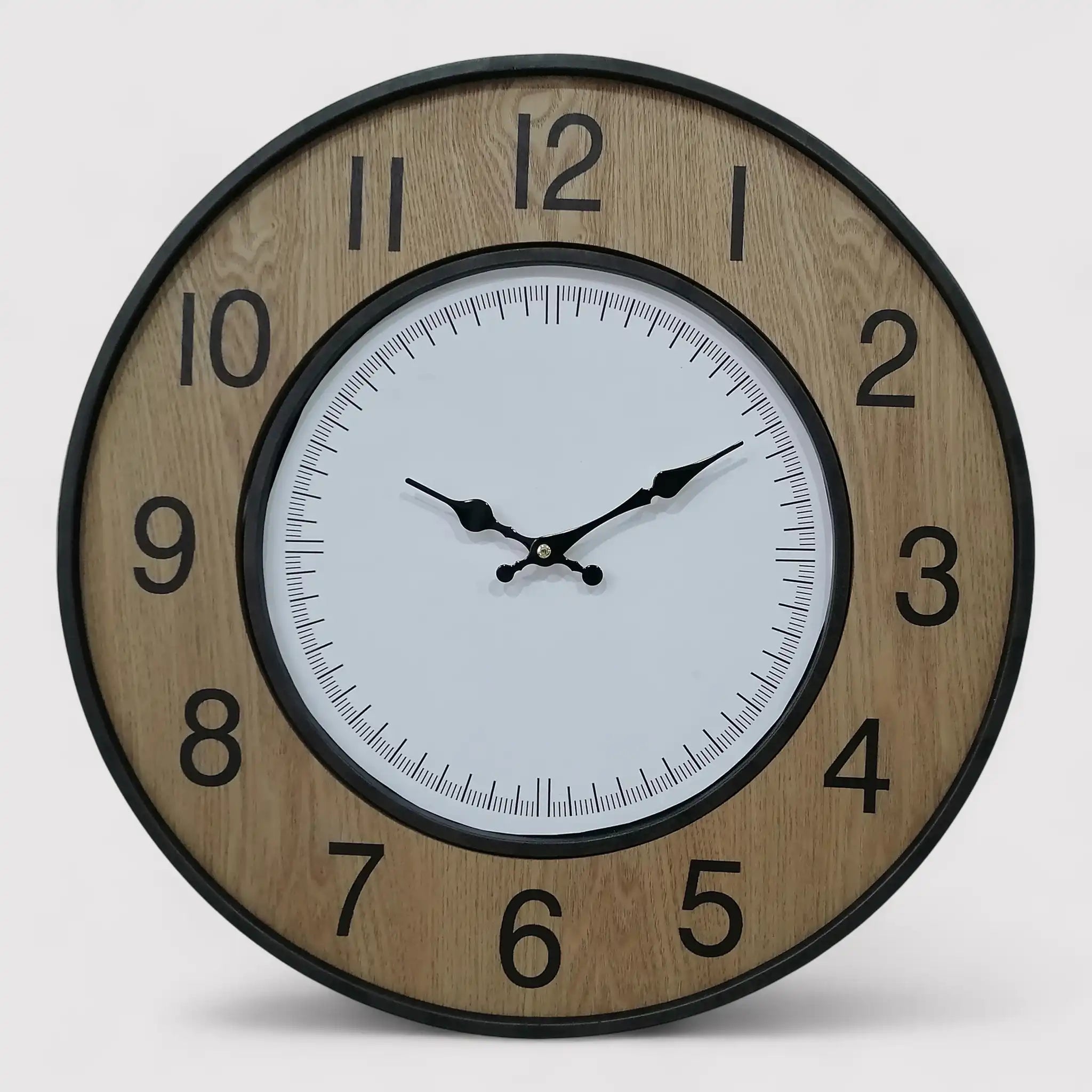 Calluna - Orologio da parete color oro e bianco