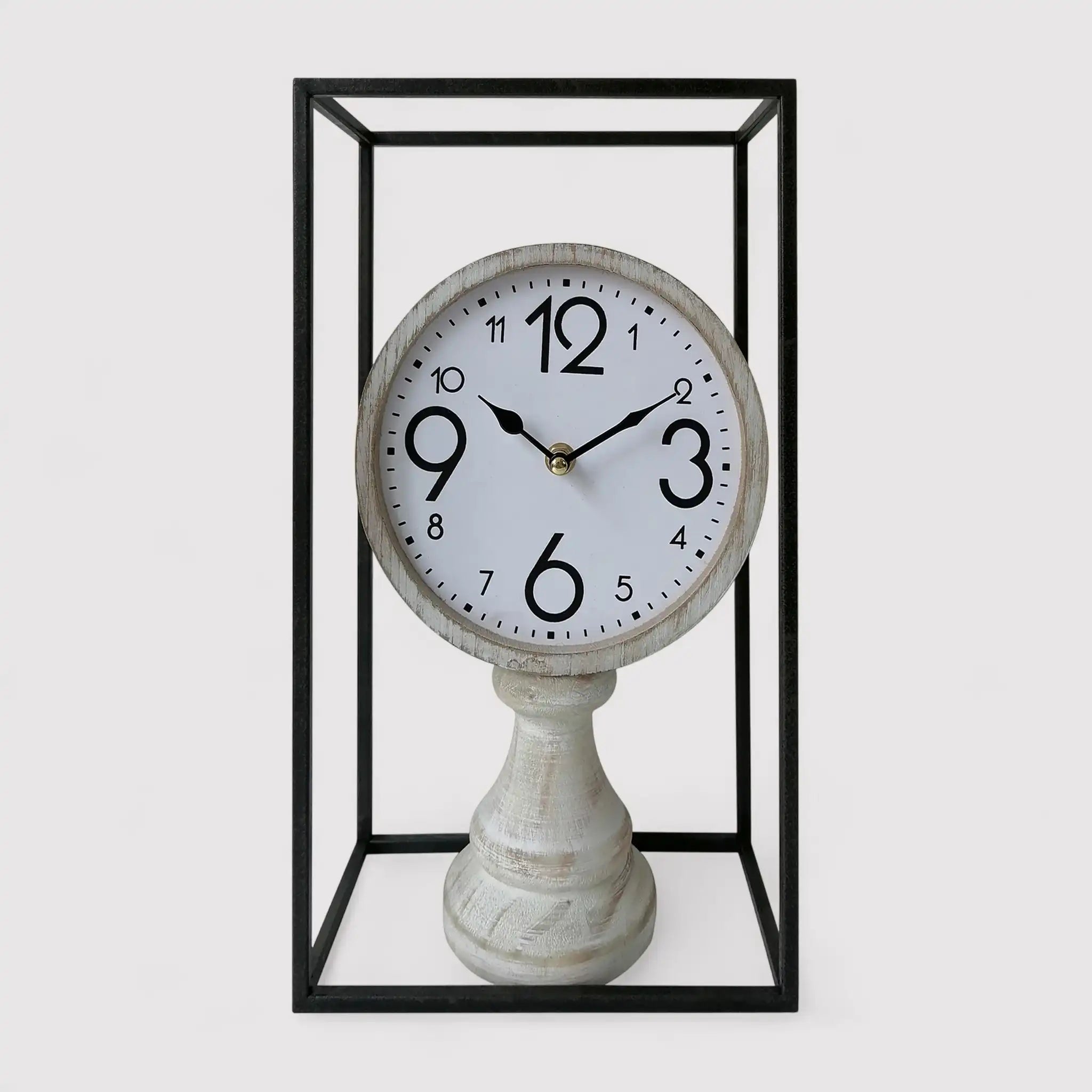 Forsizia - Orologio da tavolo tondo in stile classico