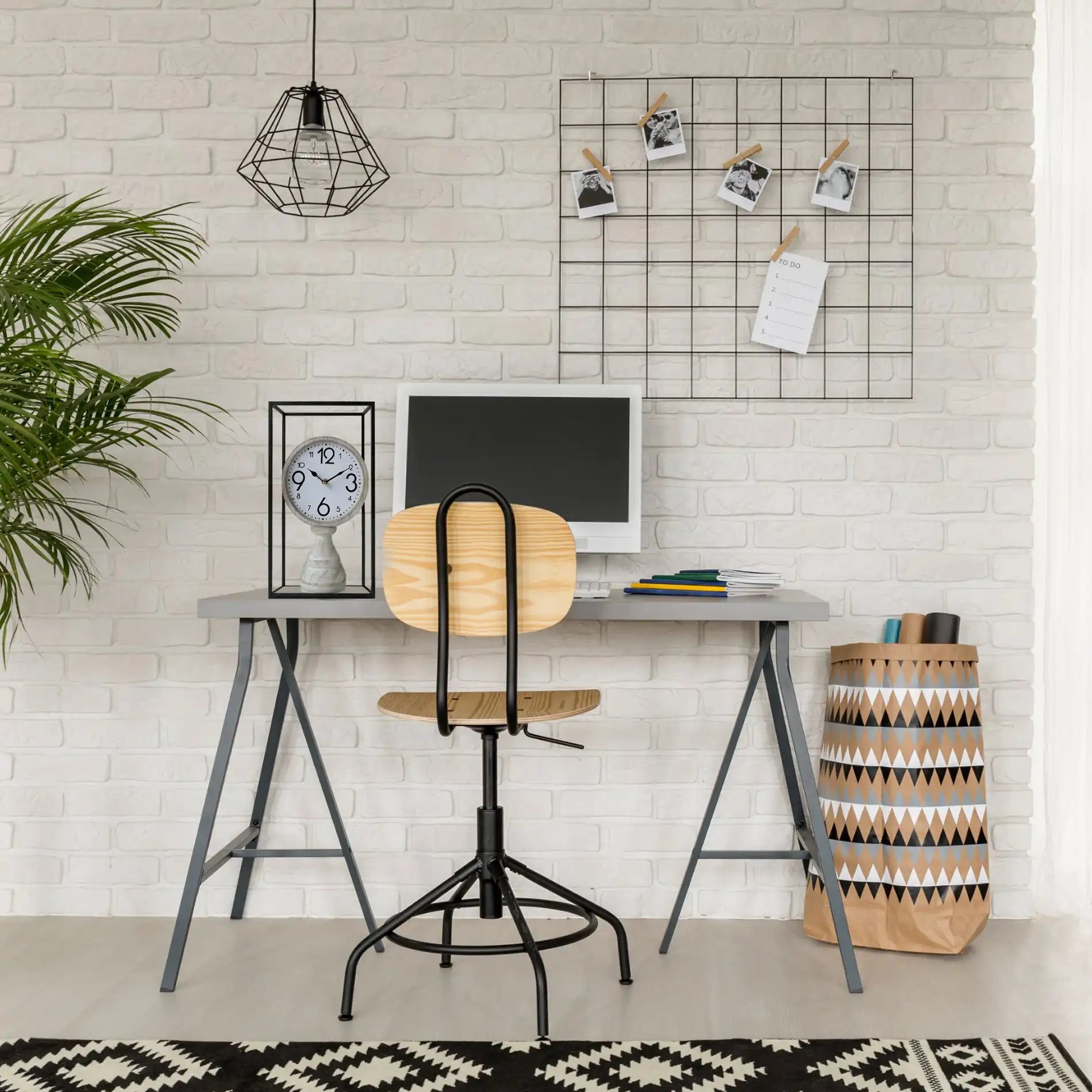 Forsizia - Orologio da tavolo tondo in stile classico