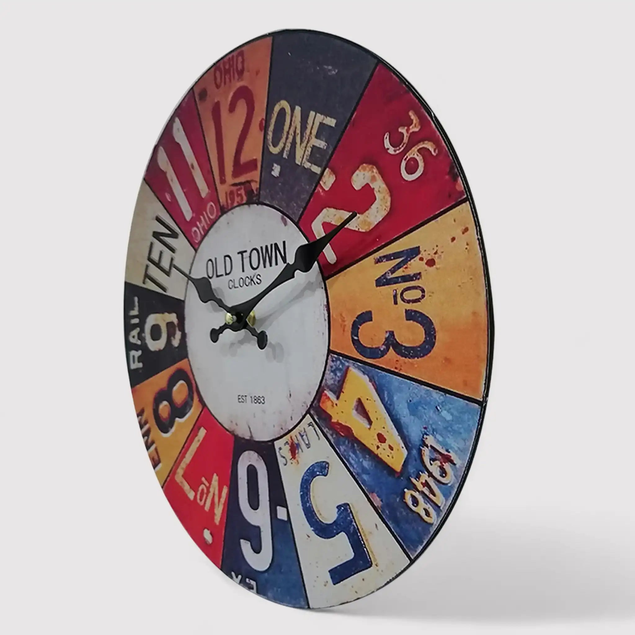 Piracanta - Orologio da appendere industrial colorato