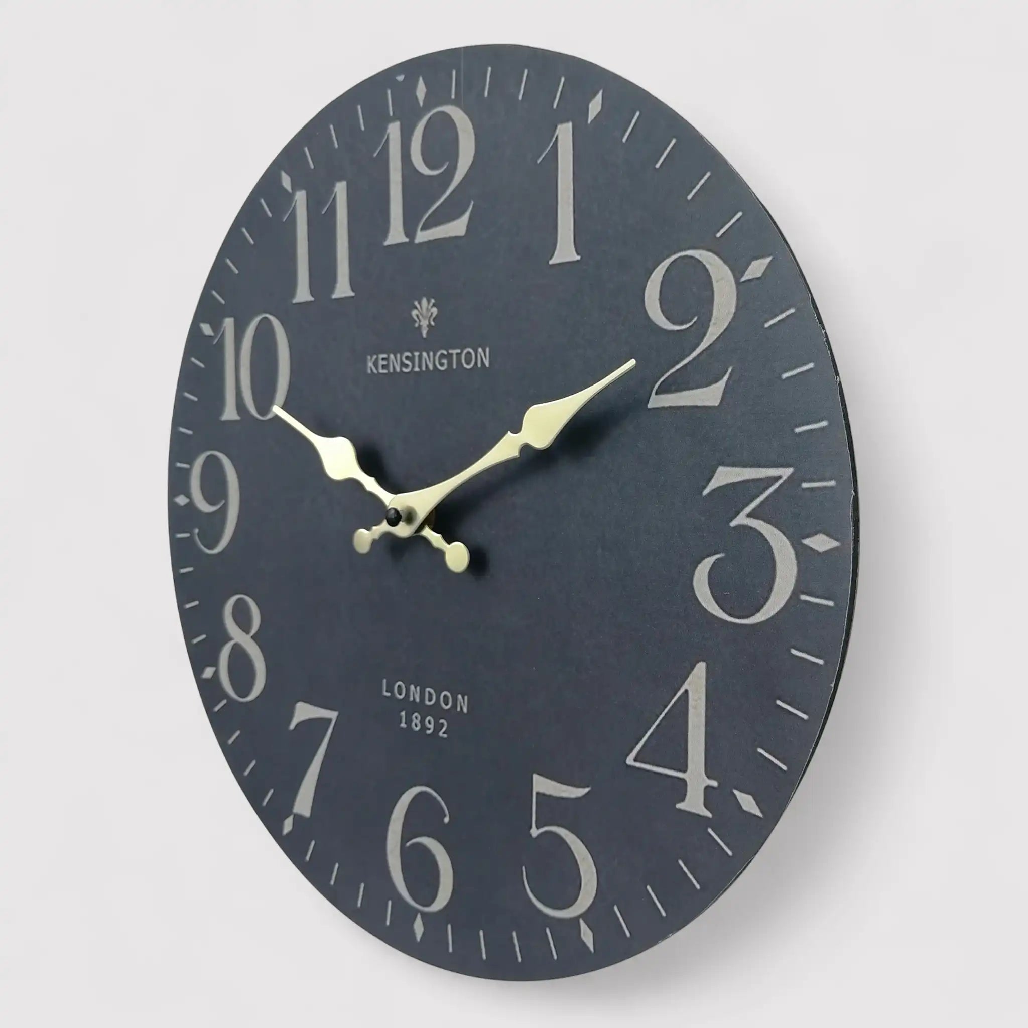 Saguaro - Orologio da parete elegante nero e dorato