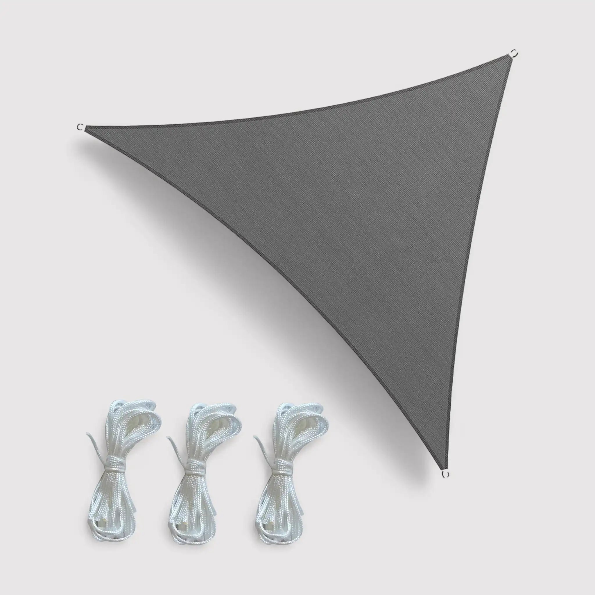Susam - Tenda da sole a vela triangolare 3,6x3,6x3,6 mt grigia