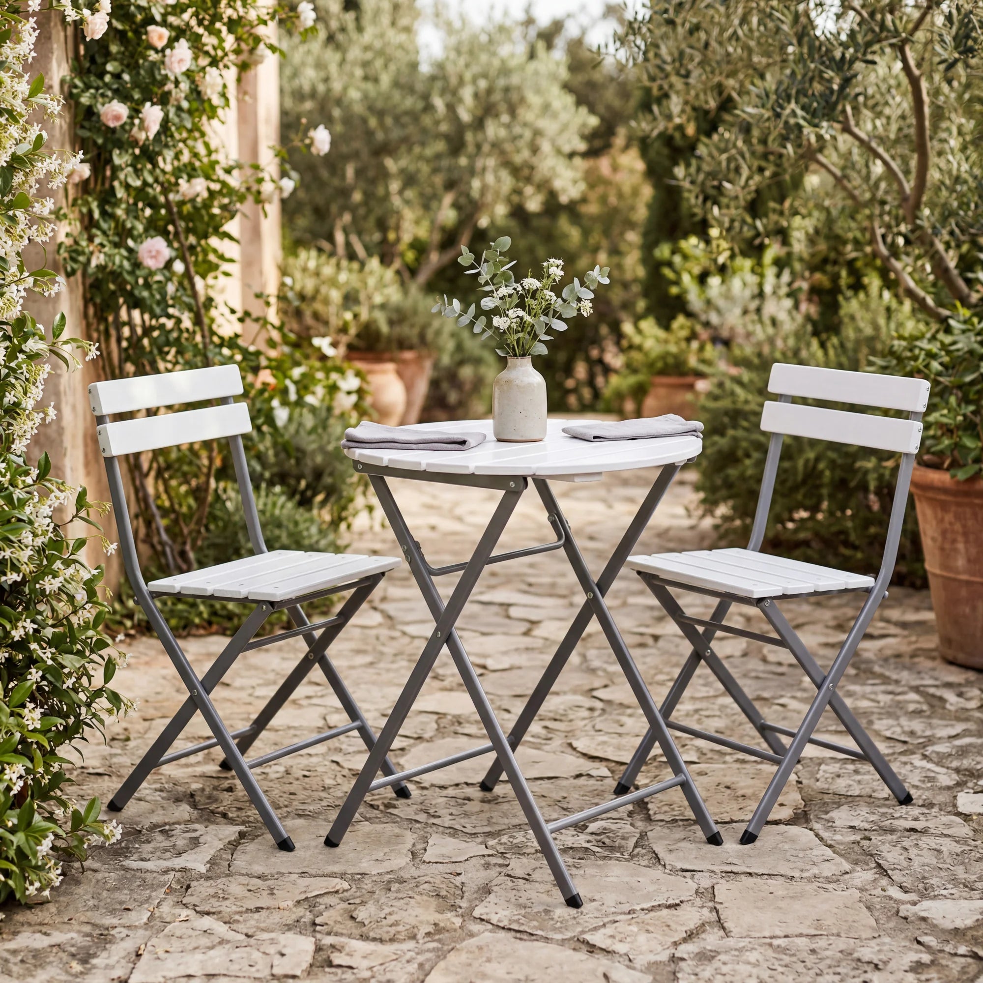 Abies - Set 2 sedie richiudibili per giardino o balcone