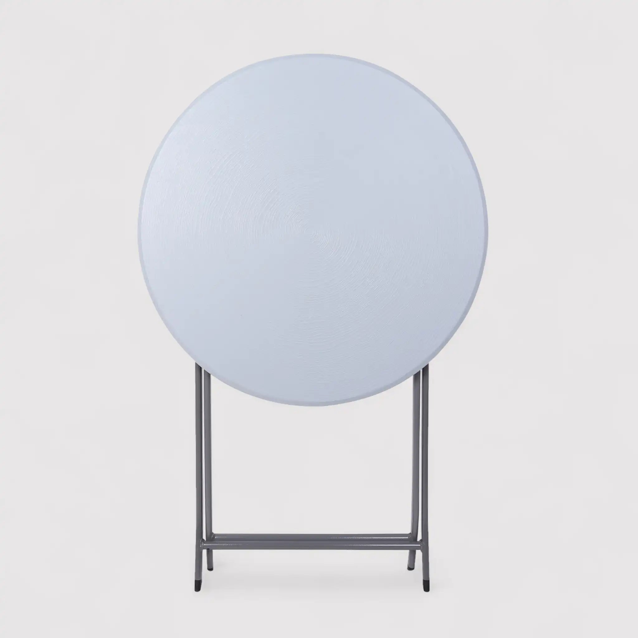 Basal - Tavolino rotondo salvaspazio grigio per giardino