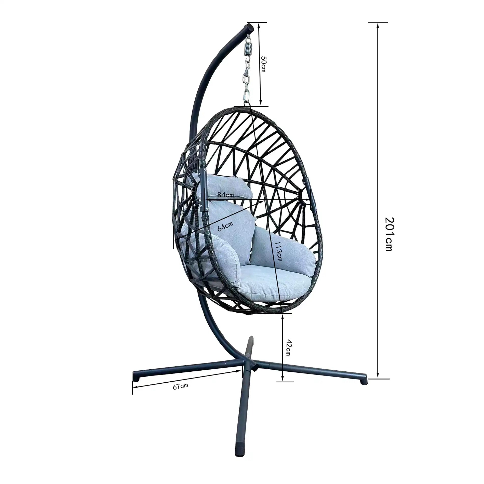 Shoya - Poltrona a dondolo per esterno con supporto