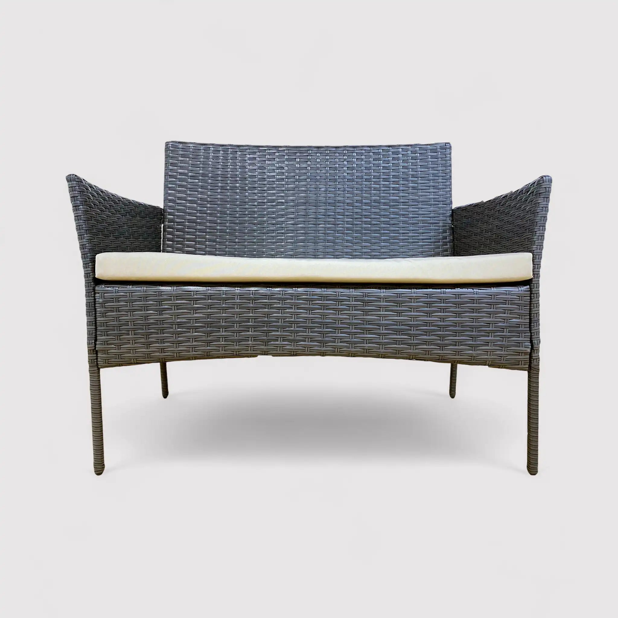 Viburno - Salottino da giardino con tavolino 2 sedie e divanetto