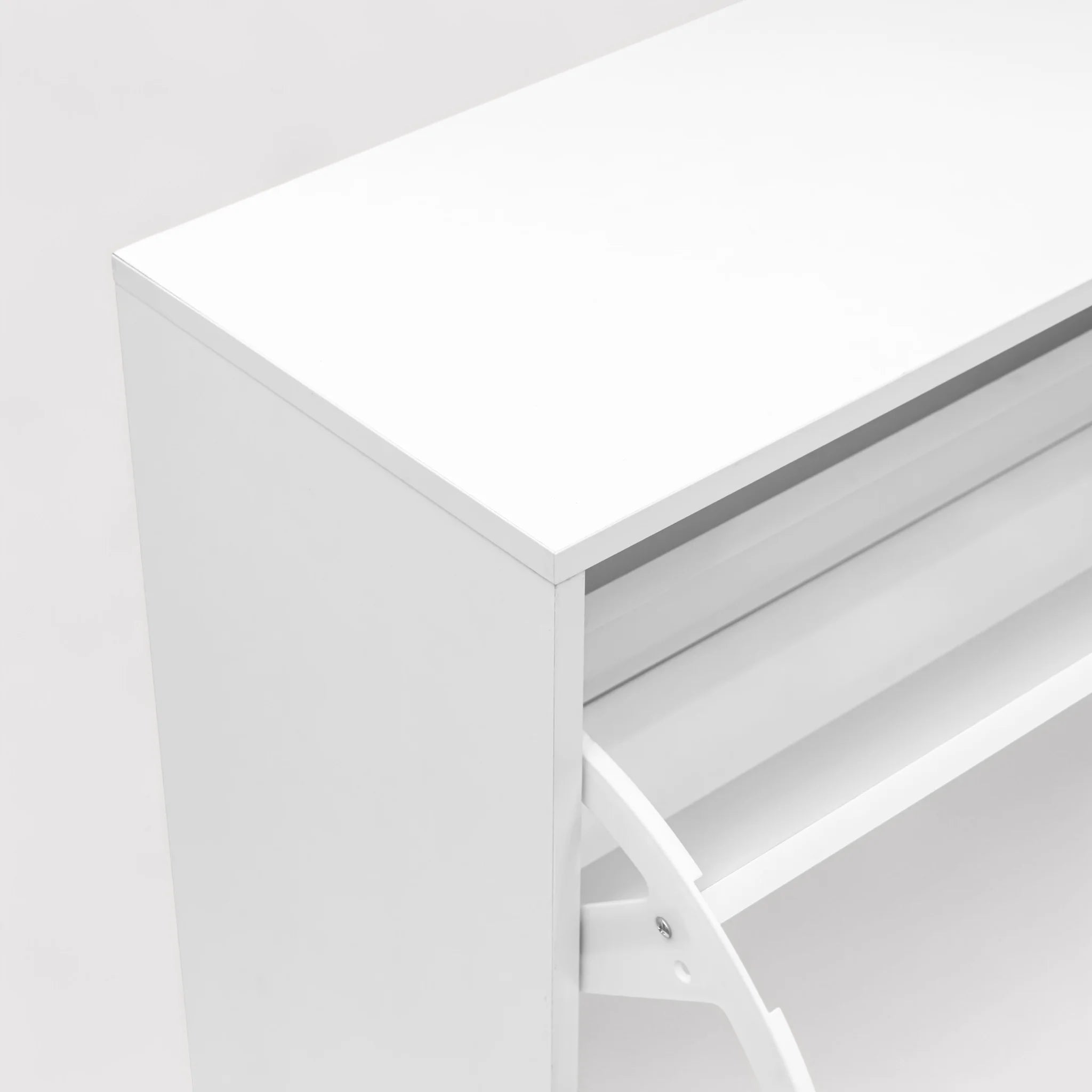 Carmona - Mobile scarpiera bianco con 3 ante a ribalta