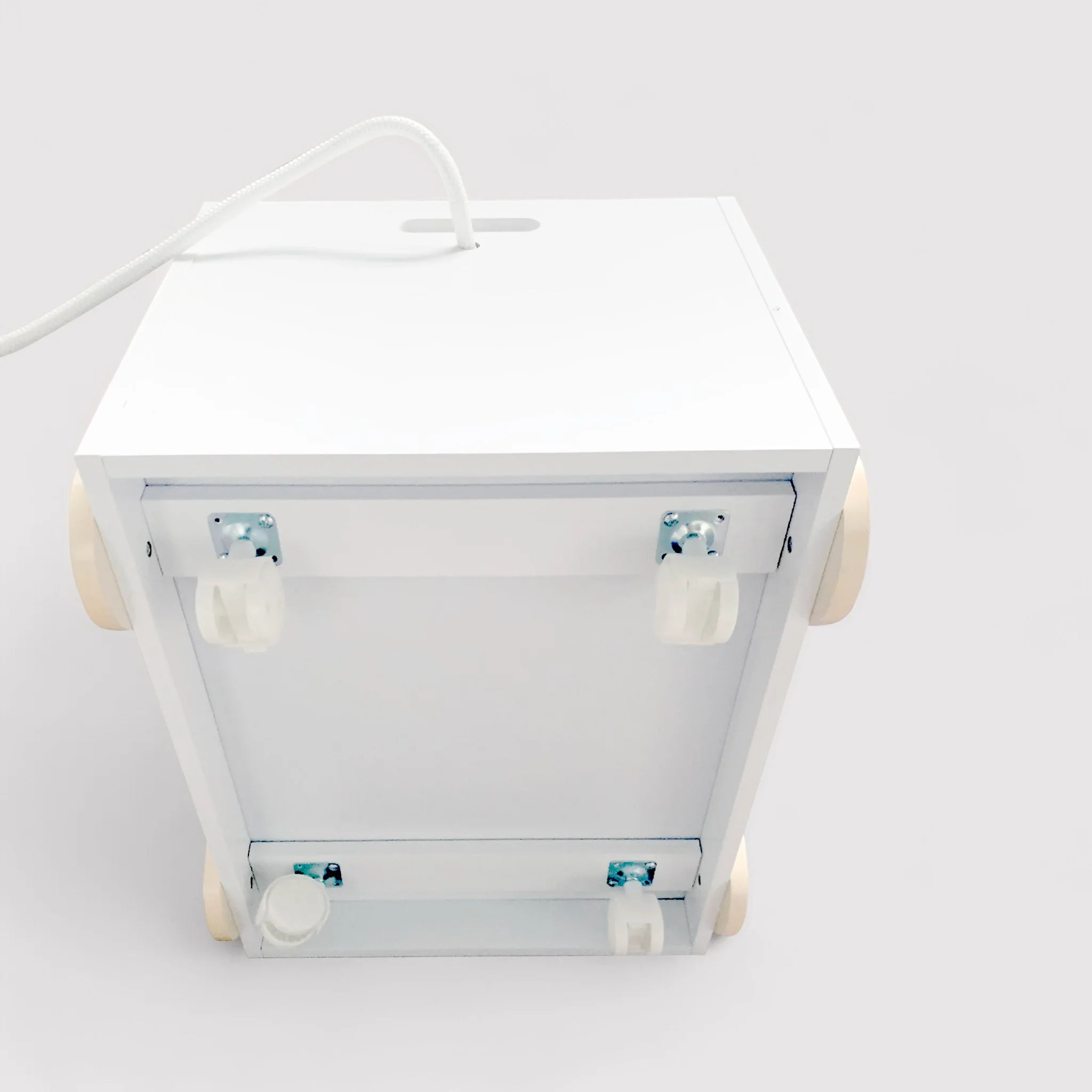 Nepata - Carrello portagiochi bianco per cameretta