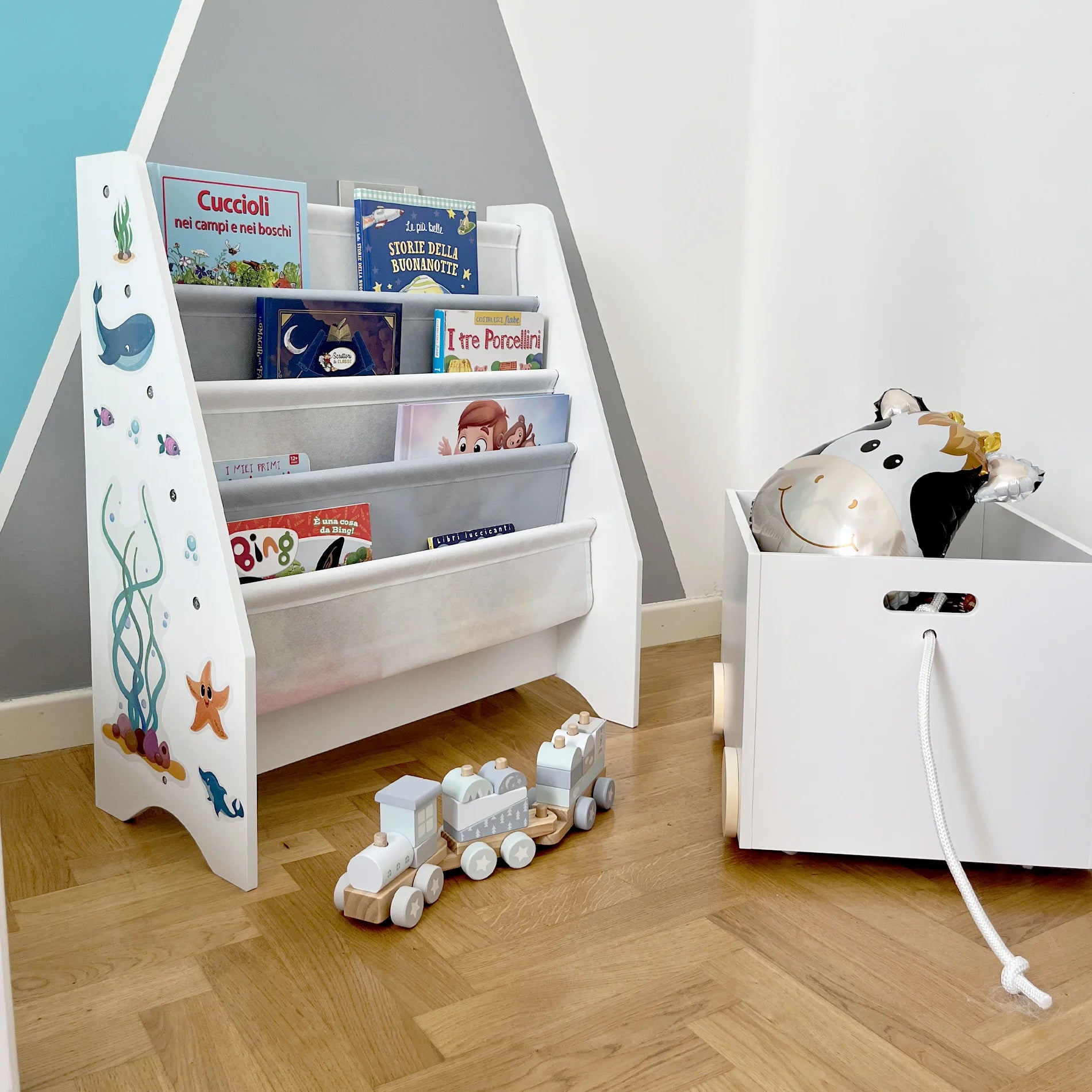 Crambe - Libreria per bambini con 4 scaffali