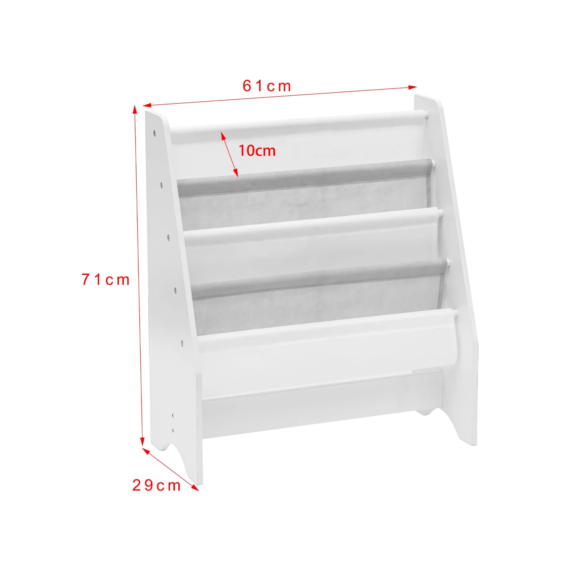 Crambe - Libreria per bambini con 4 scaffali