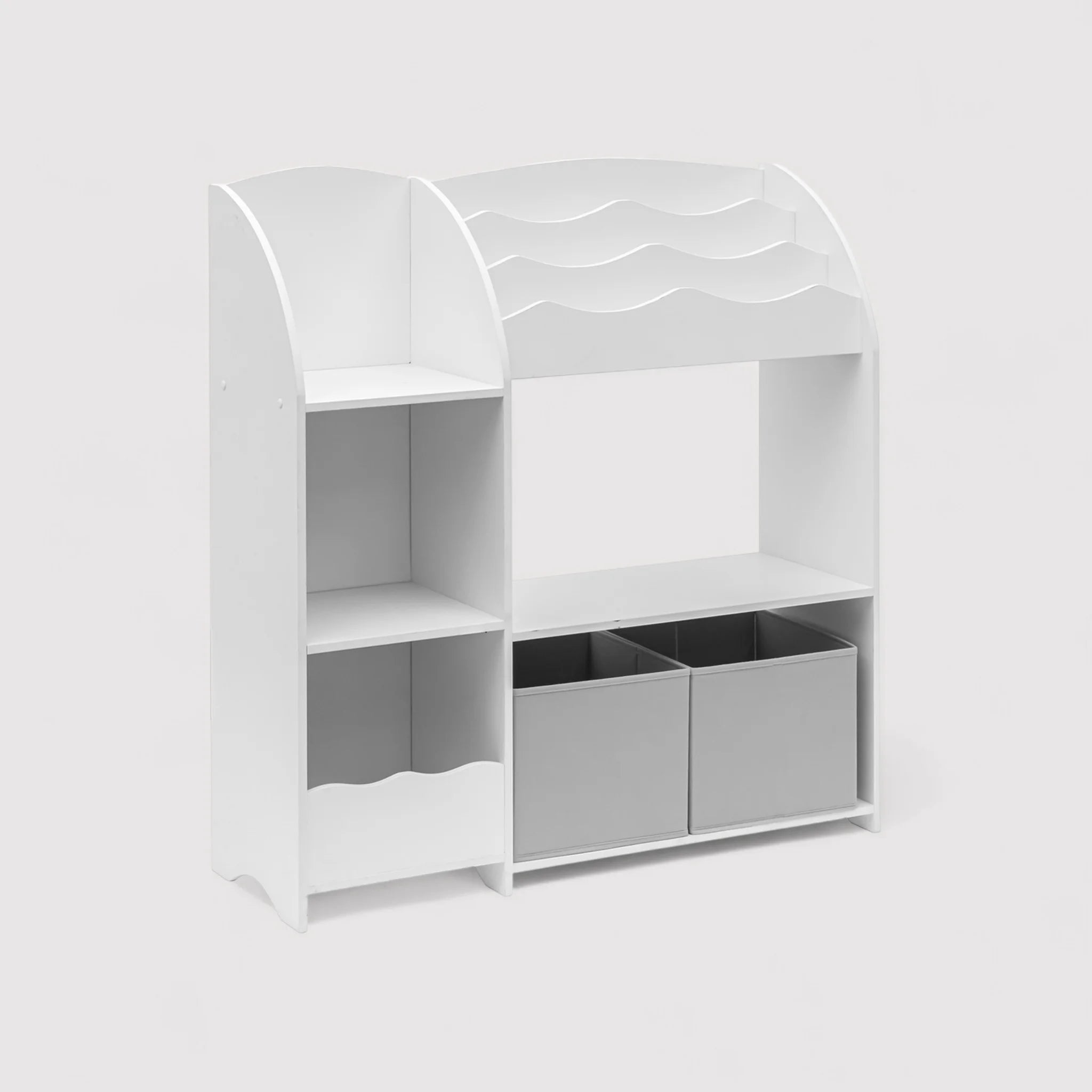 Serenoa - Mobiletto porta giochi bianco per cameretta