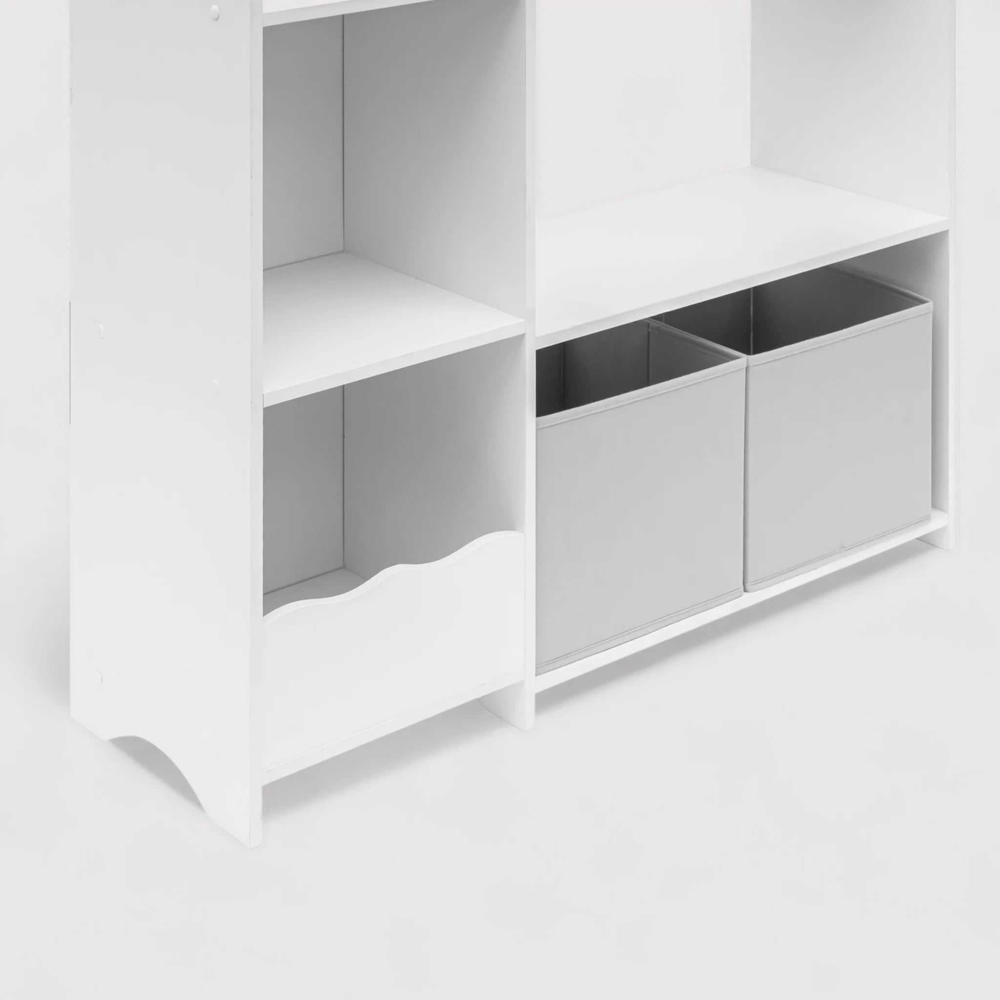 Serenoa - Mobiletto porta giochi bianco per cameretta