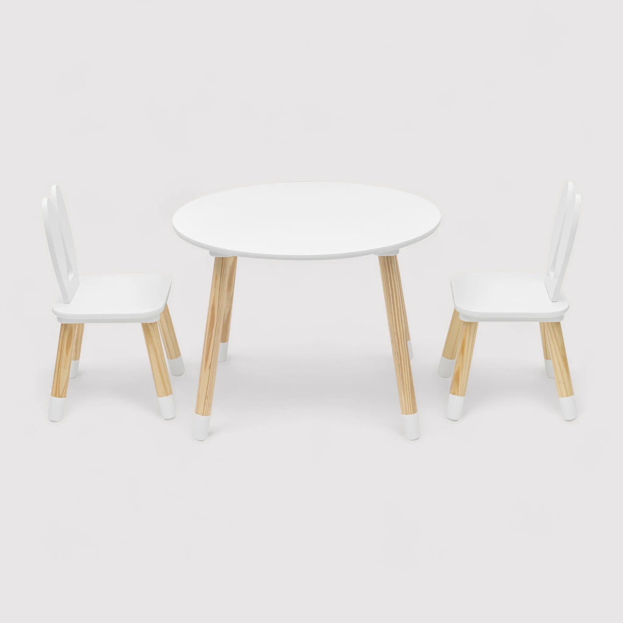 Biancospino - Set tavolino e 2 sedie per bambini