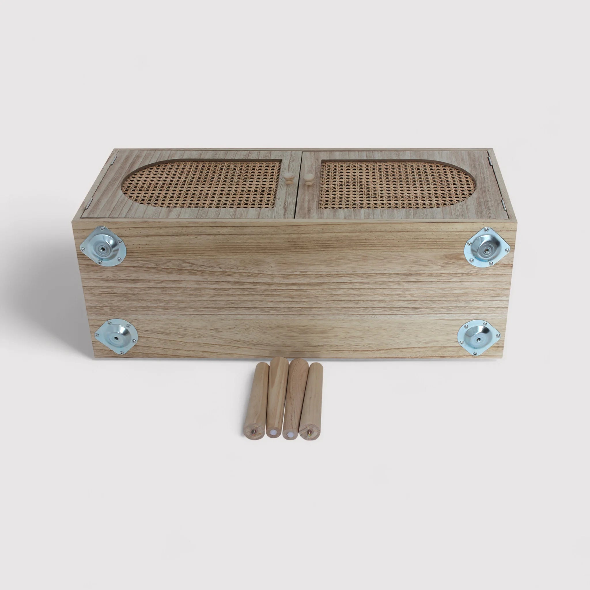 Moraea - Credenza da ingresso in stile boho chic con 2 ante