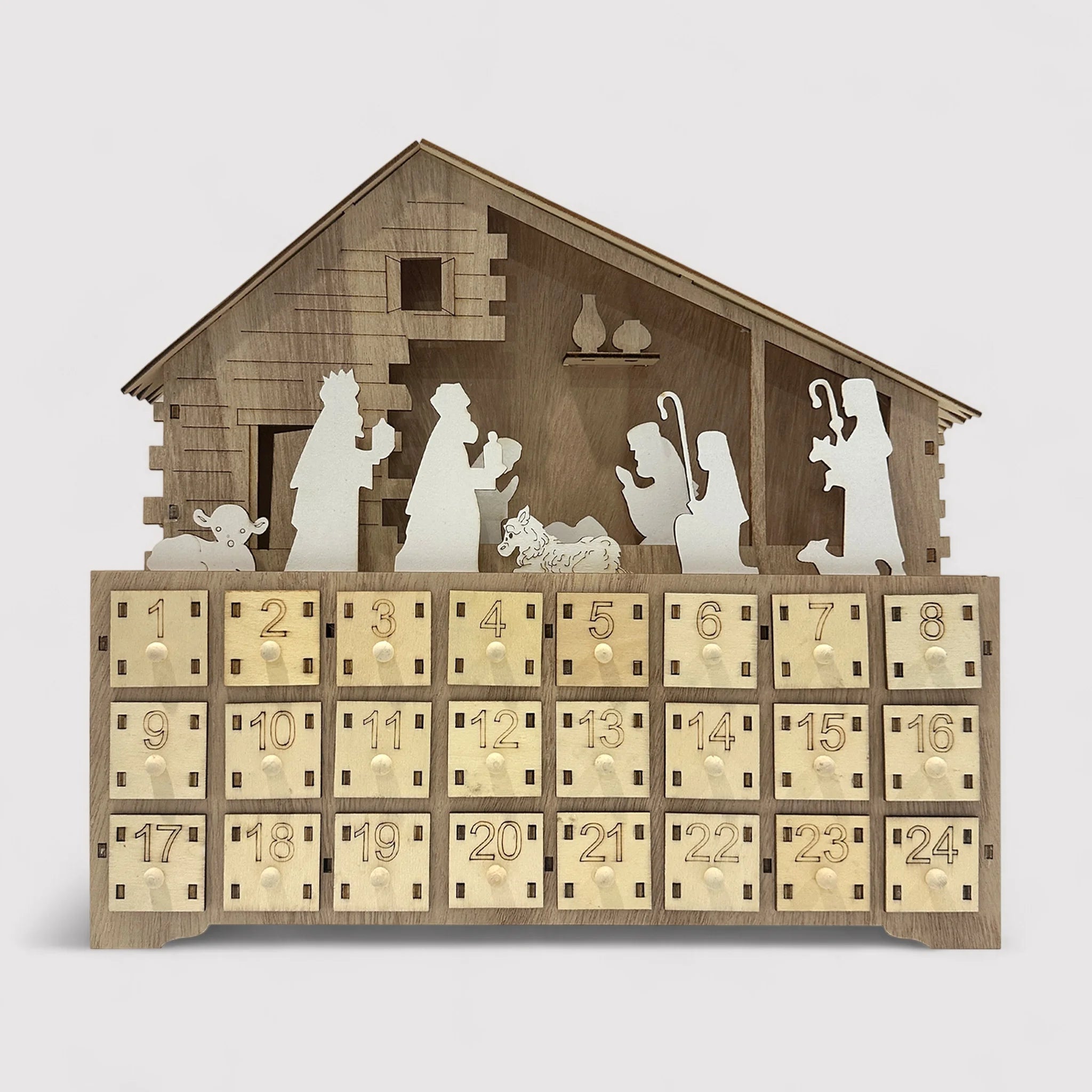 Melissa - Calendario dell'Avvento con presepe e luci