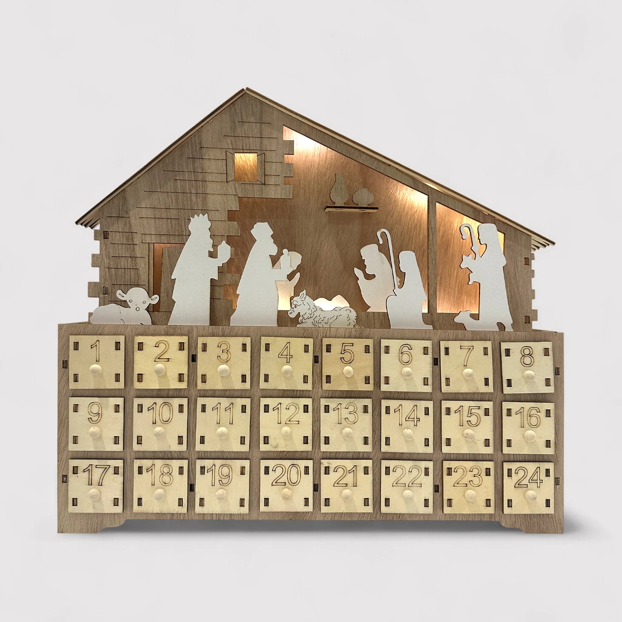 Melissa - Calendario dell'Avvento con presepe e luci