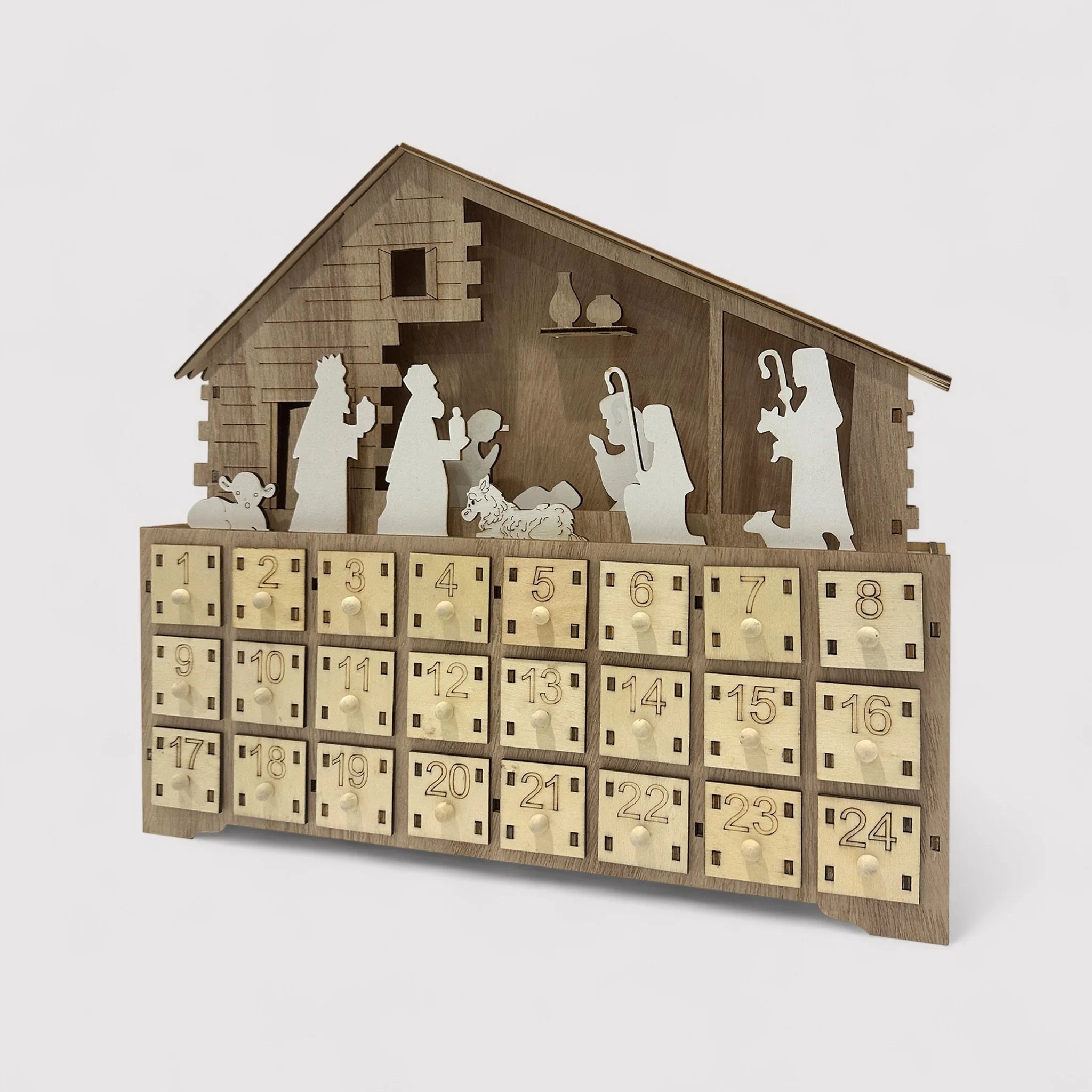 Melissa - Calendario dell'Avvento con presepe e luci