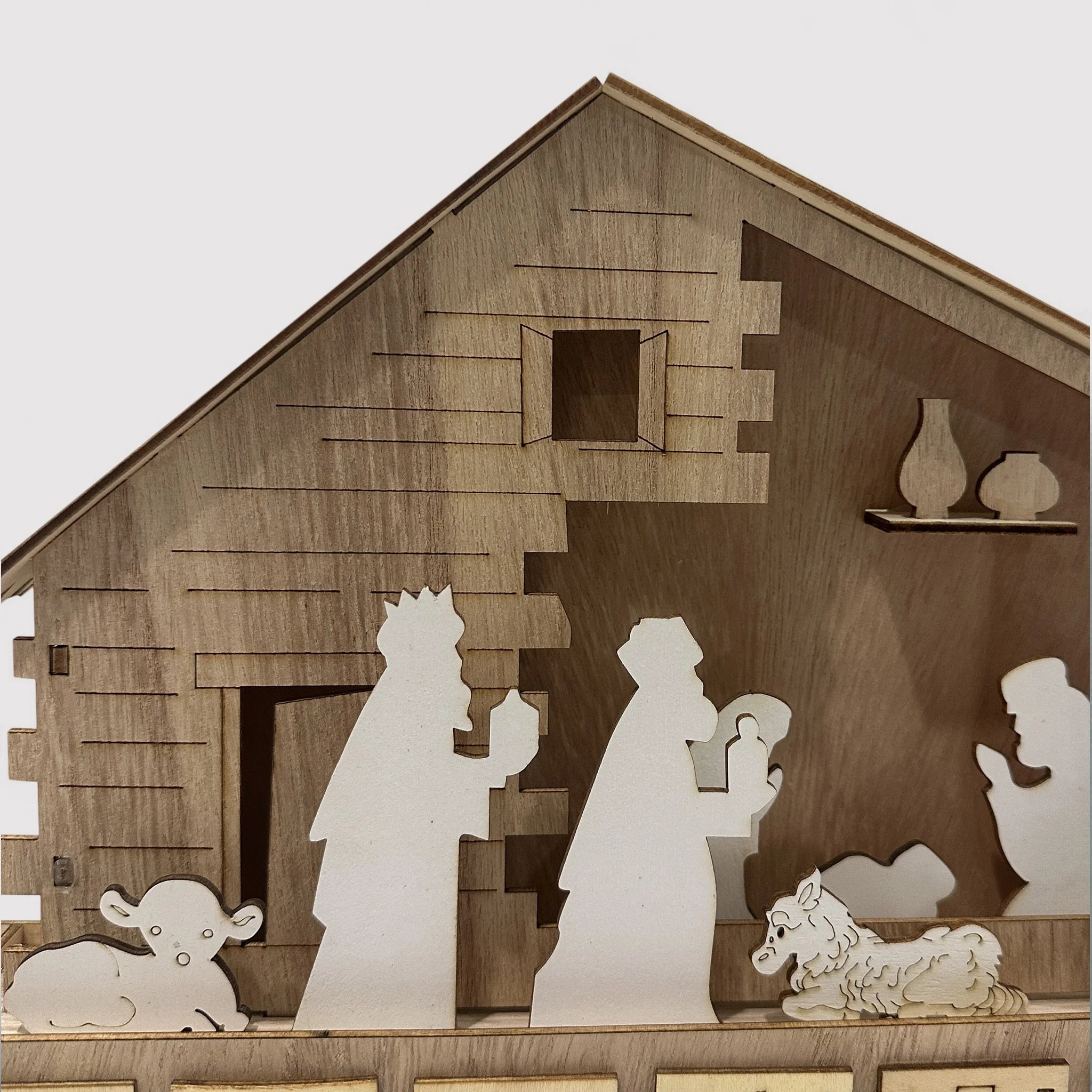 Melissa - Calendario dell'Avvento con presepe e luci