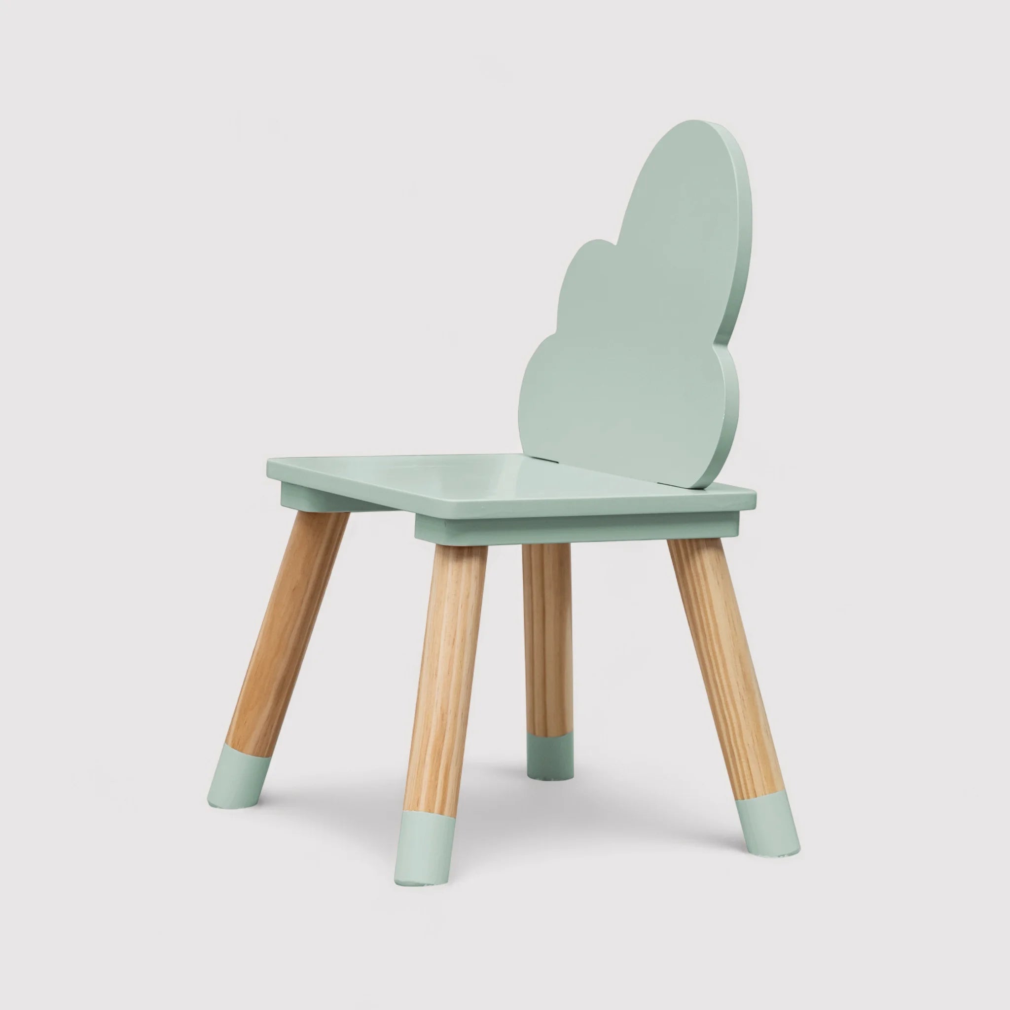 Pino - Set 2 seggiole e tavolino verde per bambini