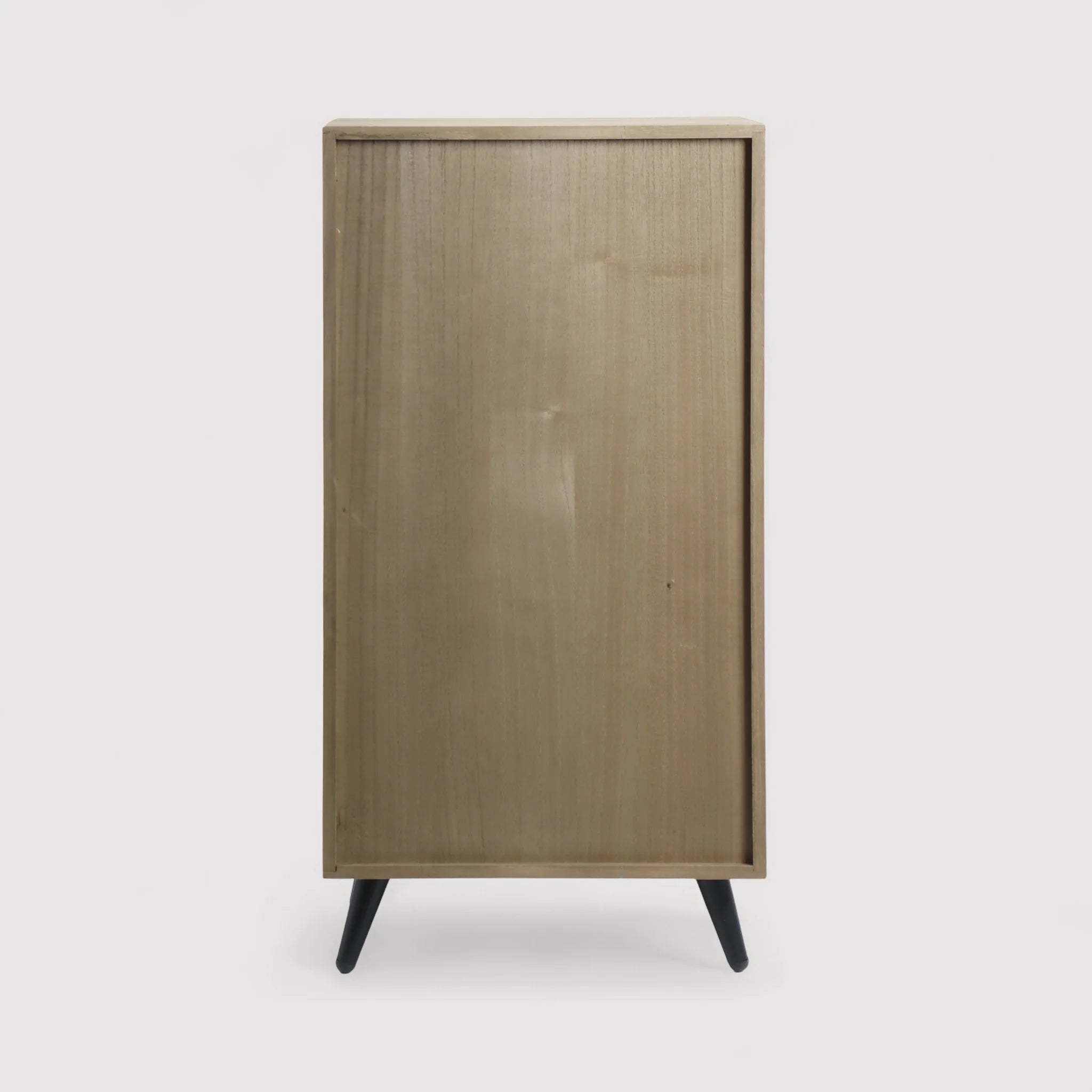 Ayame - Cassettiera salvaspazio marrone e nera con 4 cassetti