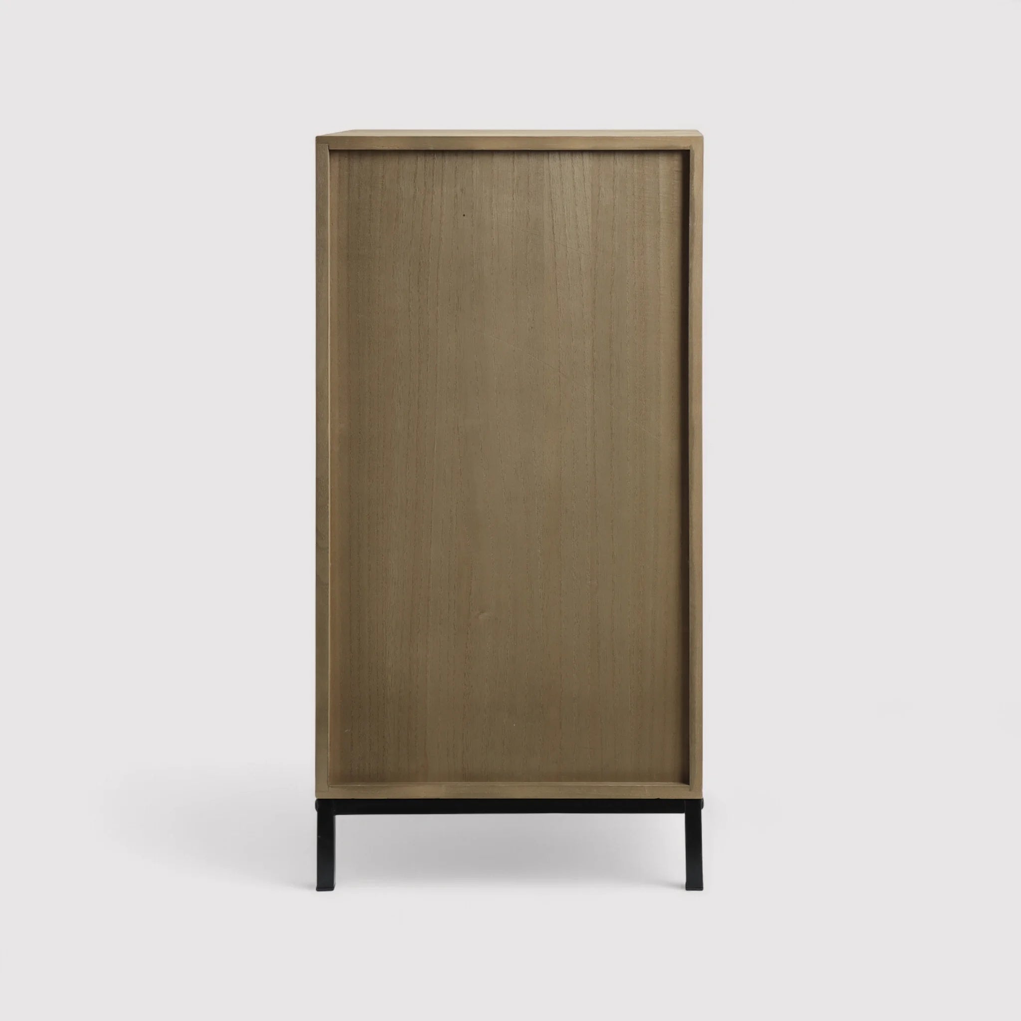 Goethea - Cassettiera in stile scandinavo con 4 cassetti intagliati