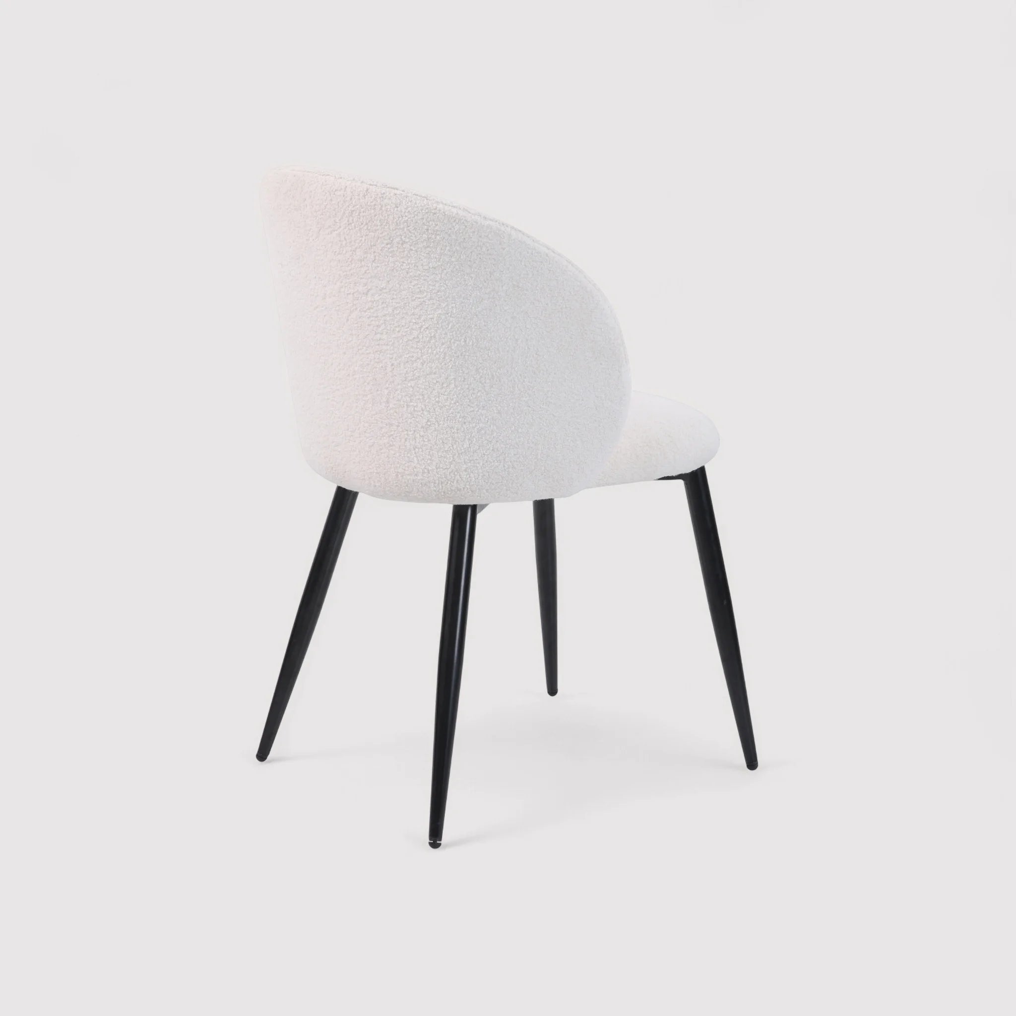 Karamu - Set di 2 sedie in tessuto color crema