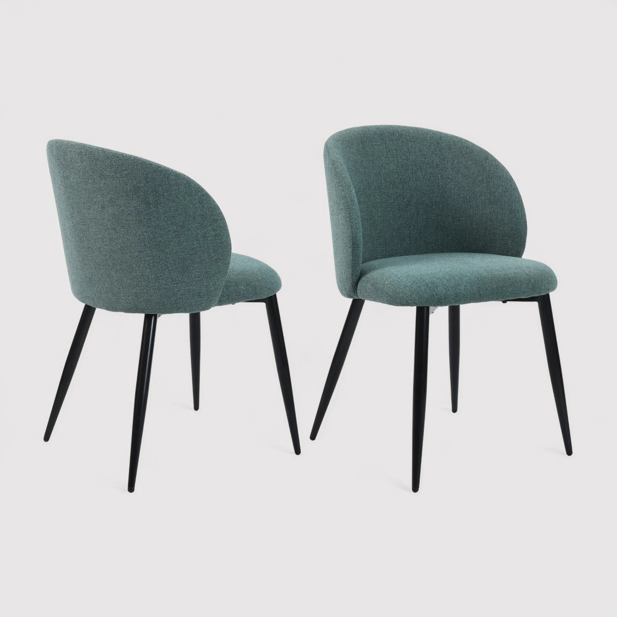 Festuca - Set 2 sedie da soggiorno color verde acqua