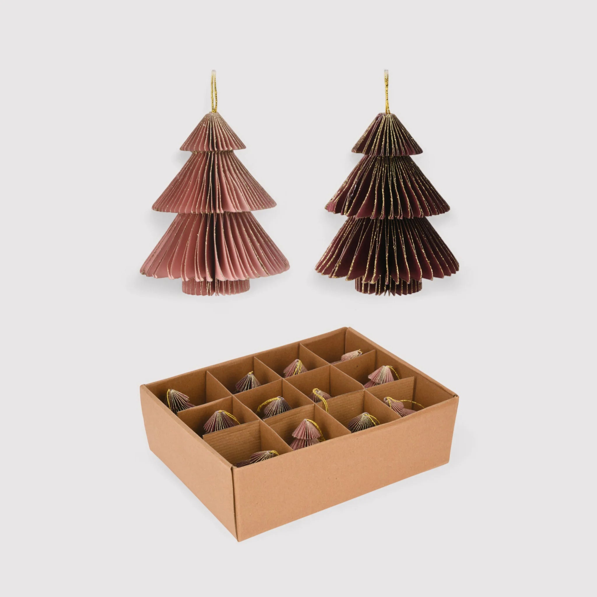 Calista - Decorazioni in carta per Albero di Natale in 2 colori