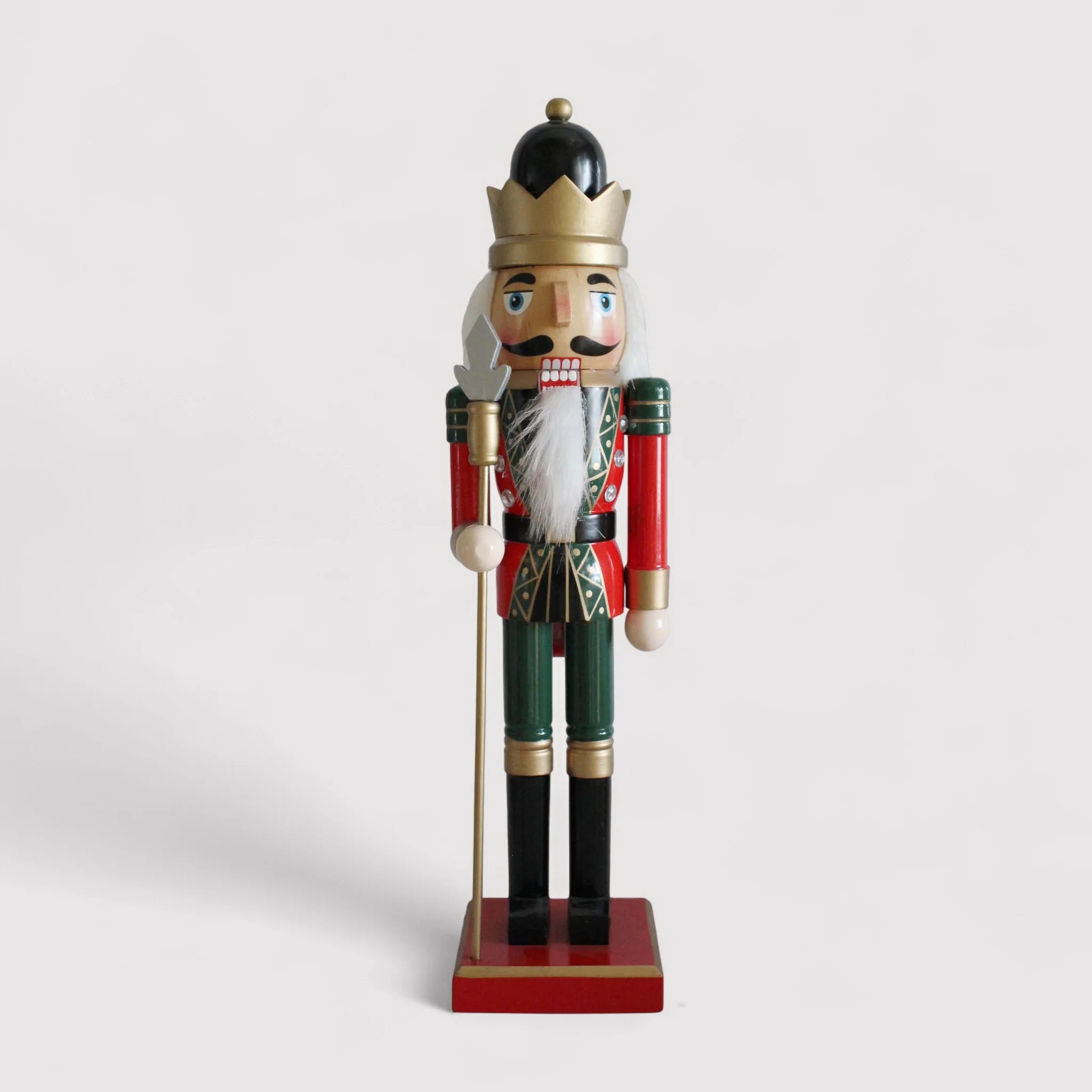 Arjuna - Schiaccianoci di Natale decorativo con corona rossa