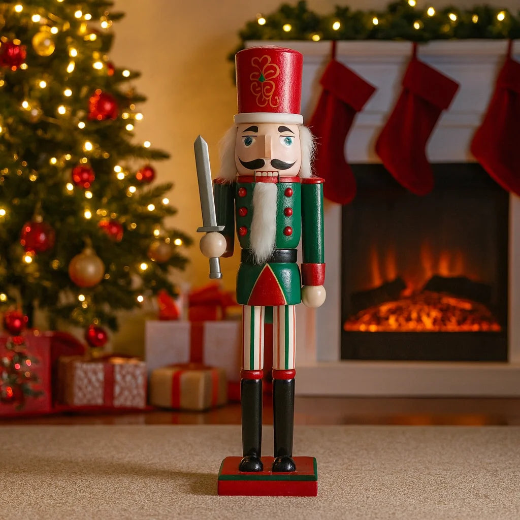 Renge - Soldatino schiaccianoci di Natale con cappello rosso