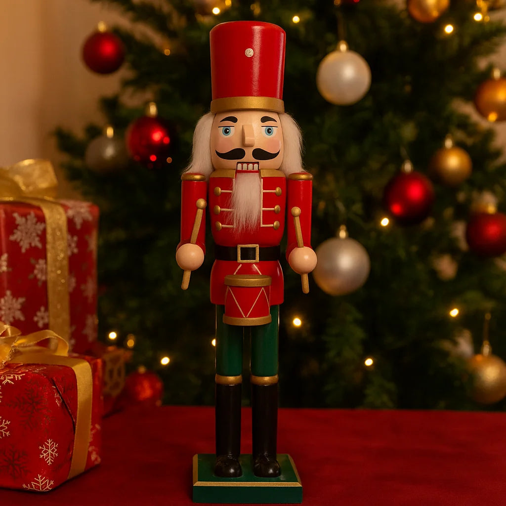 Drimia - Statuetta di schiaccianoci decorativo per Natale tradizionale