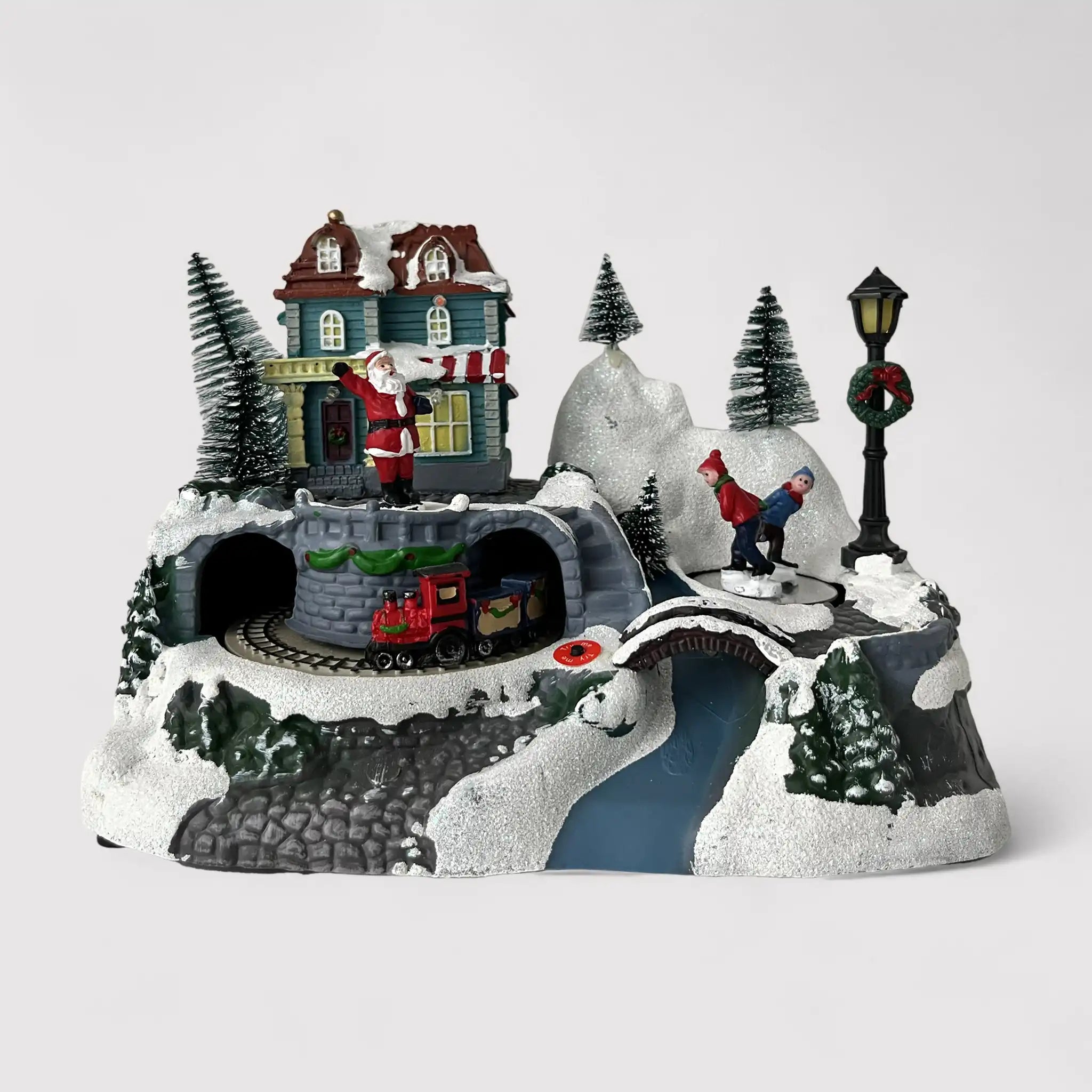 Juglans - Scena di Natale con luci e movimento