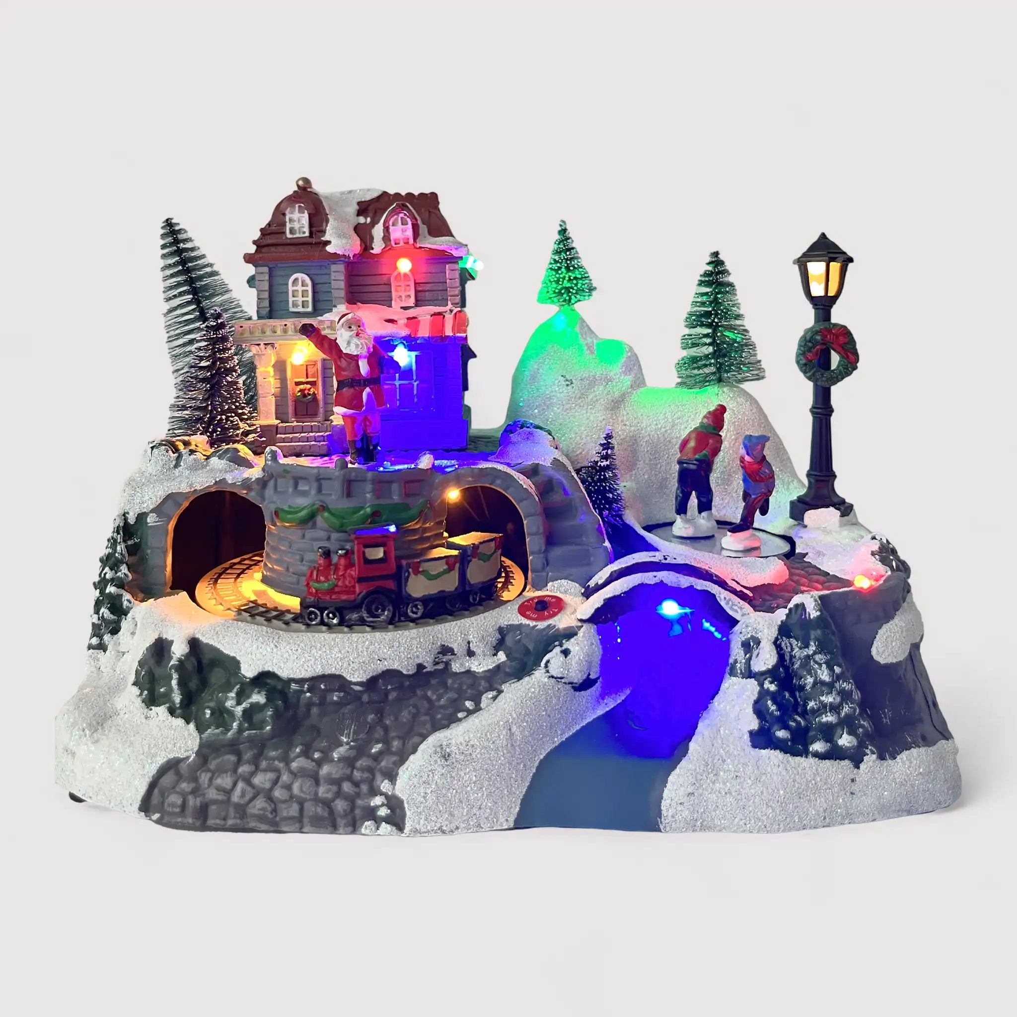 Juglans - Scena di Natale con luci e movimento