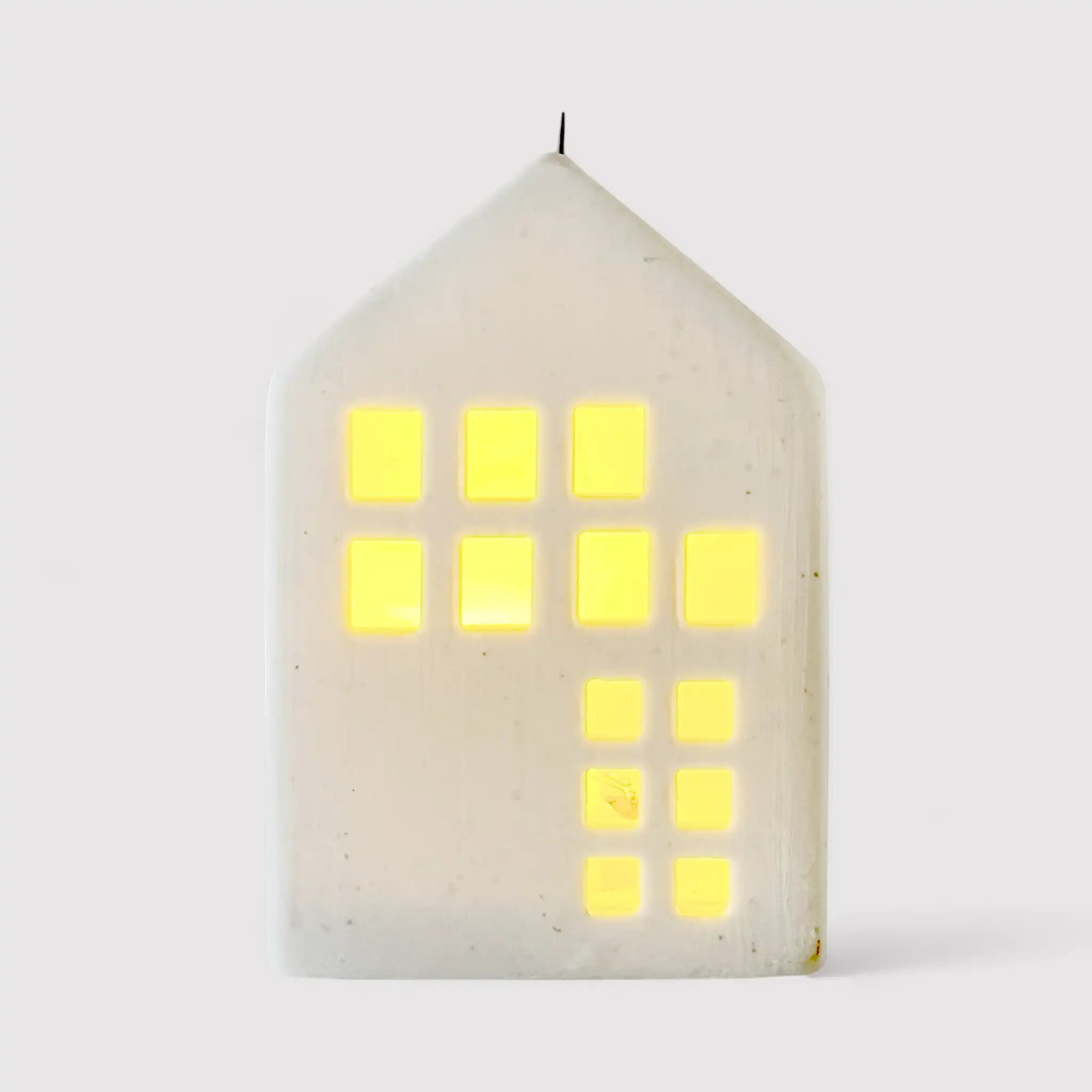 Strobus - Casetta natalizia in ceramica con luci