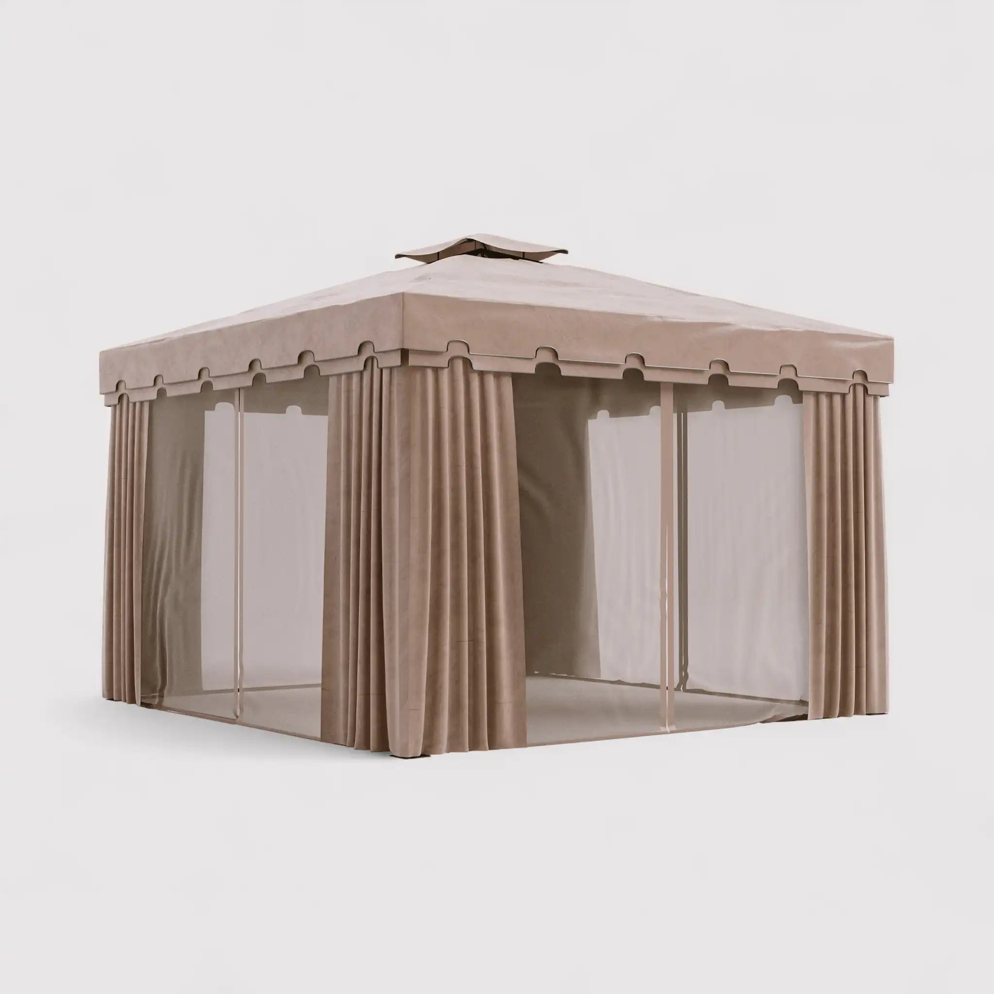 Nuxia - Gazebo 3x3 con teli laterali e zanzariera