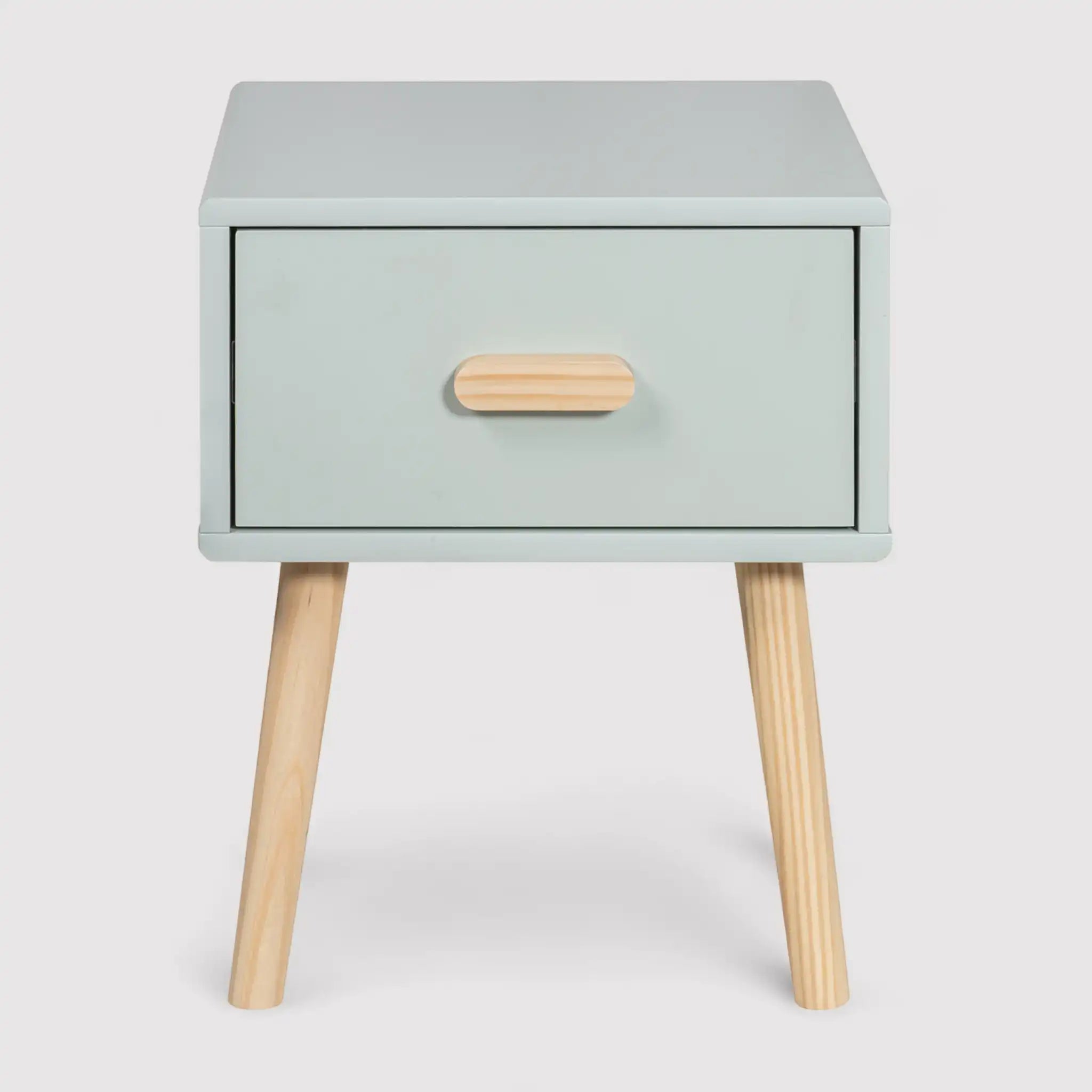 Picea - Comodino verde con 1 cassetto per camera dei bimbi