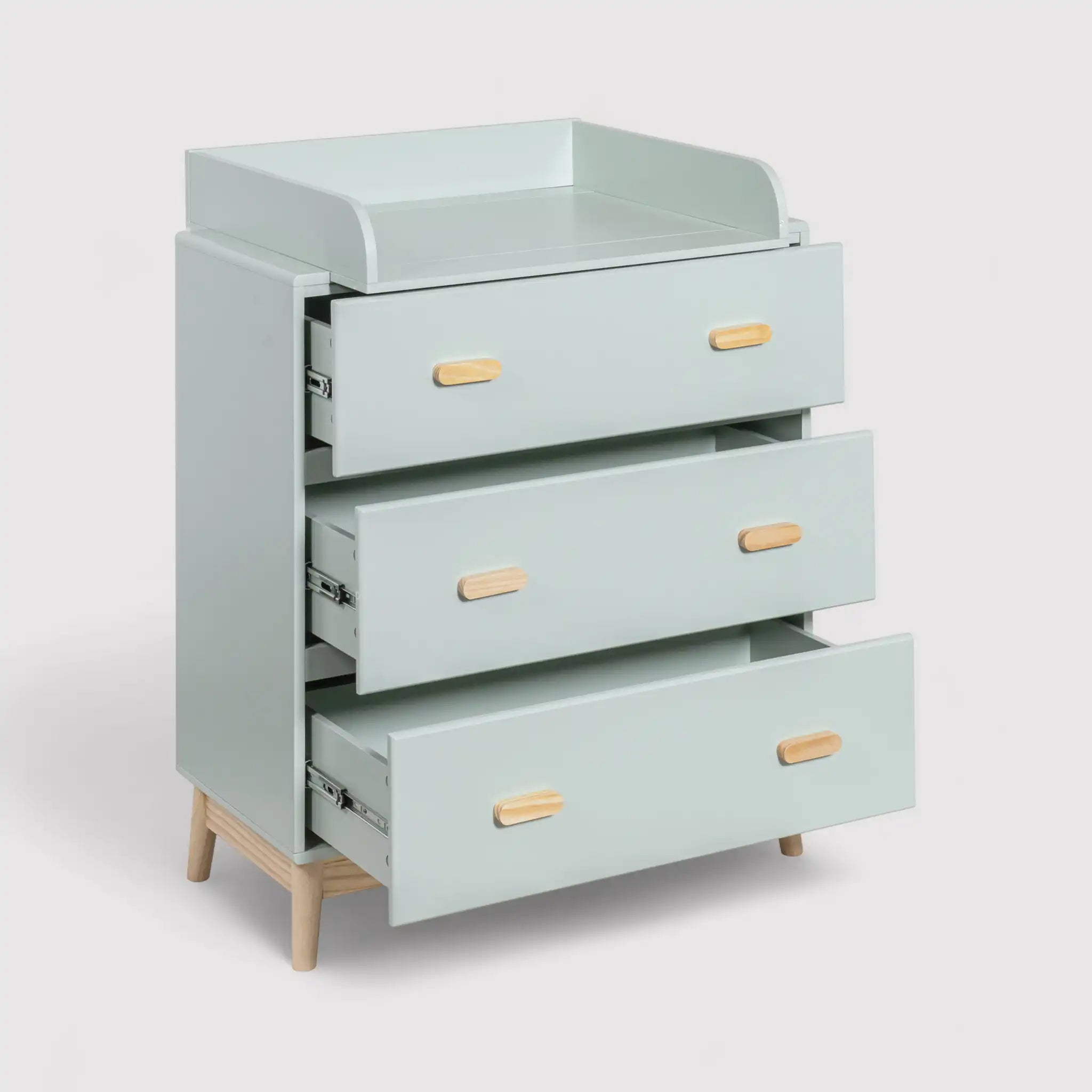 Tessen - Gabinete con cambiador removible y 3 cajones